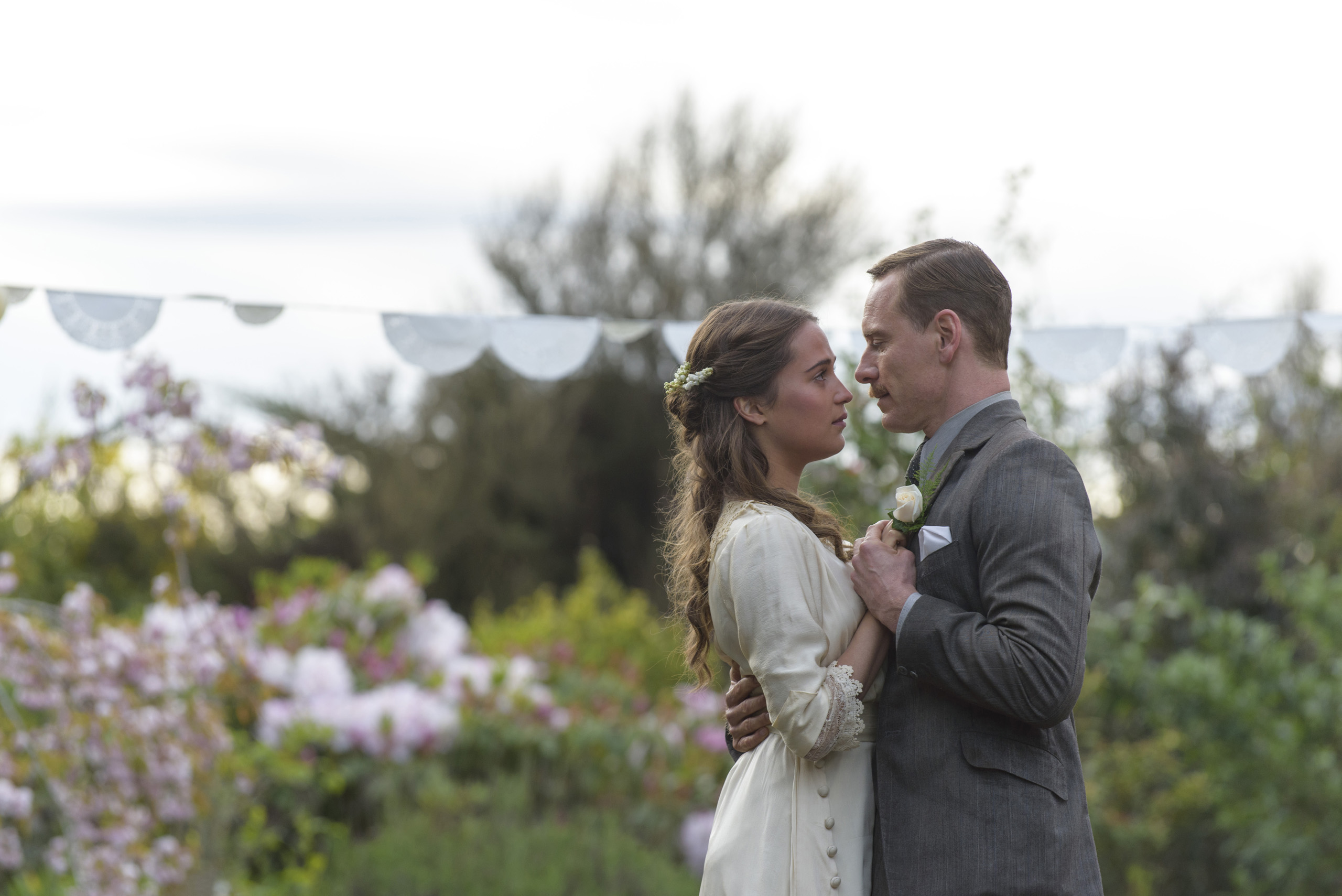 Michael Fassbender stars as Tom Sherbourne and Alicia Vikander as his wife Isabel in DreamWorks Pictures poignant drama "The Light Between Oceans."