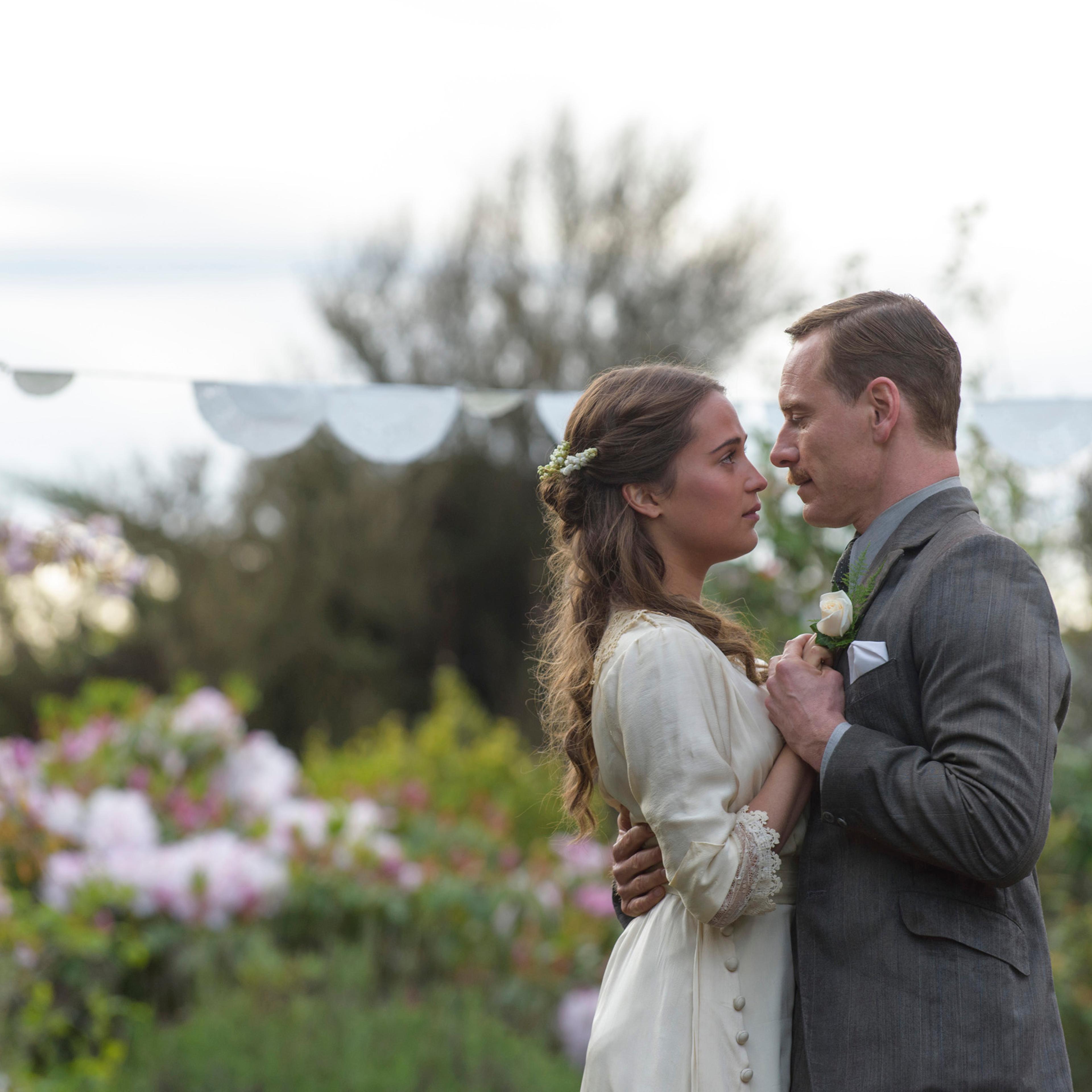 Michael Fassbender stars as Tom Sherbourne and Alicia Vikander as his wife Isabel in DreamWorks Pictures poignant drama "The Light Between Oceans."
