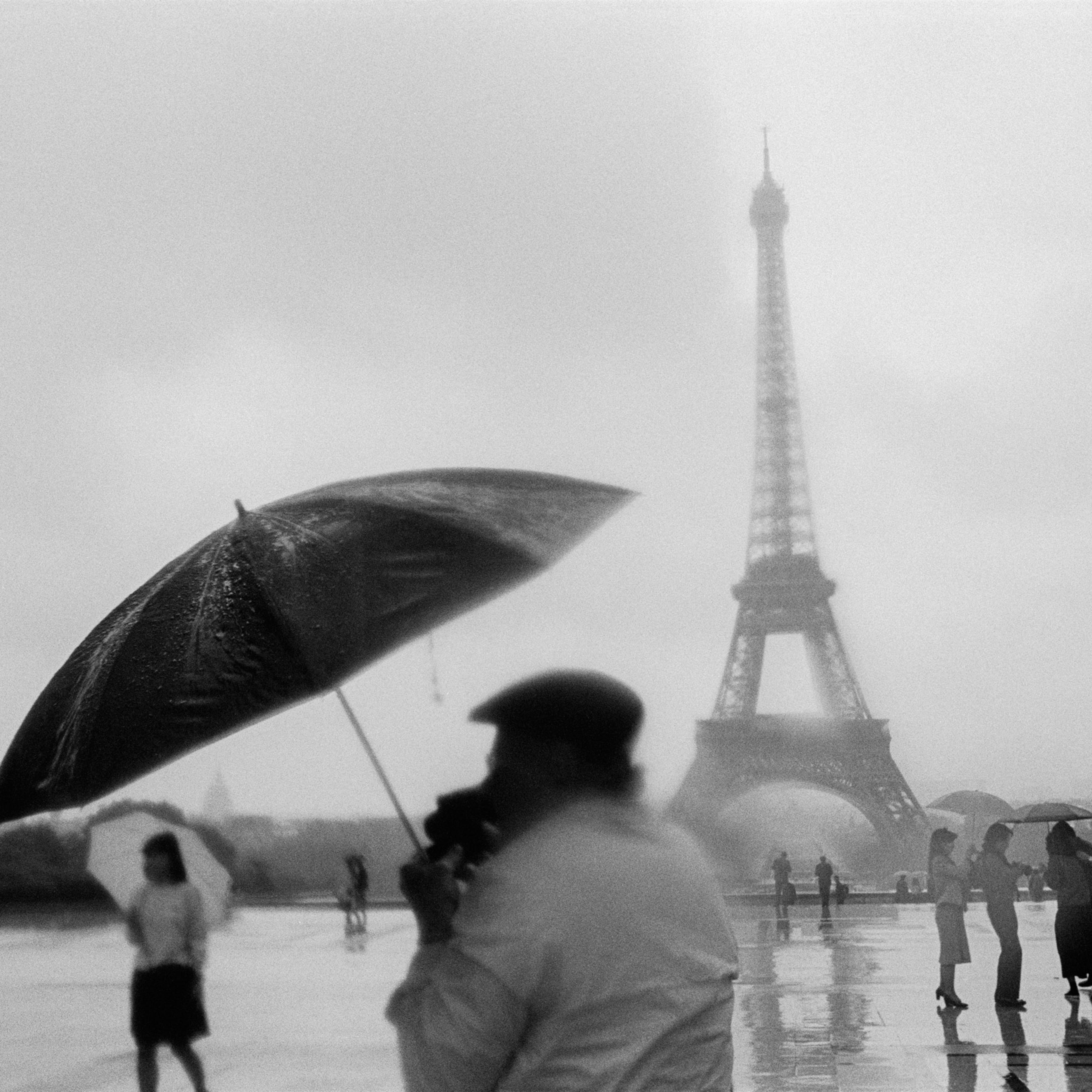 The Eiffel Tower viewed from the Place du Trocadéro in Paris in 1984.