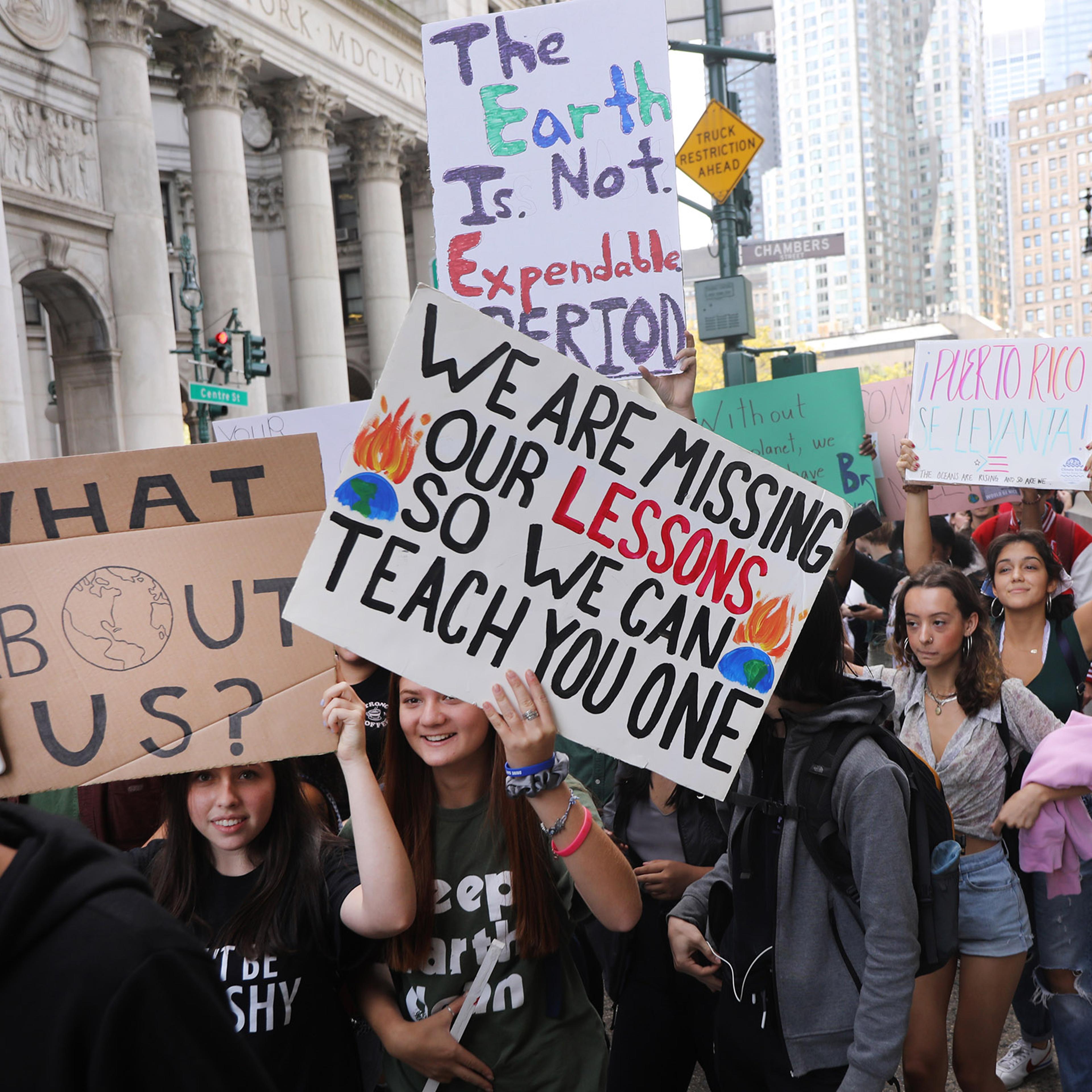 Thousands Of Americans Across The Country Participate In Global Climate Strike