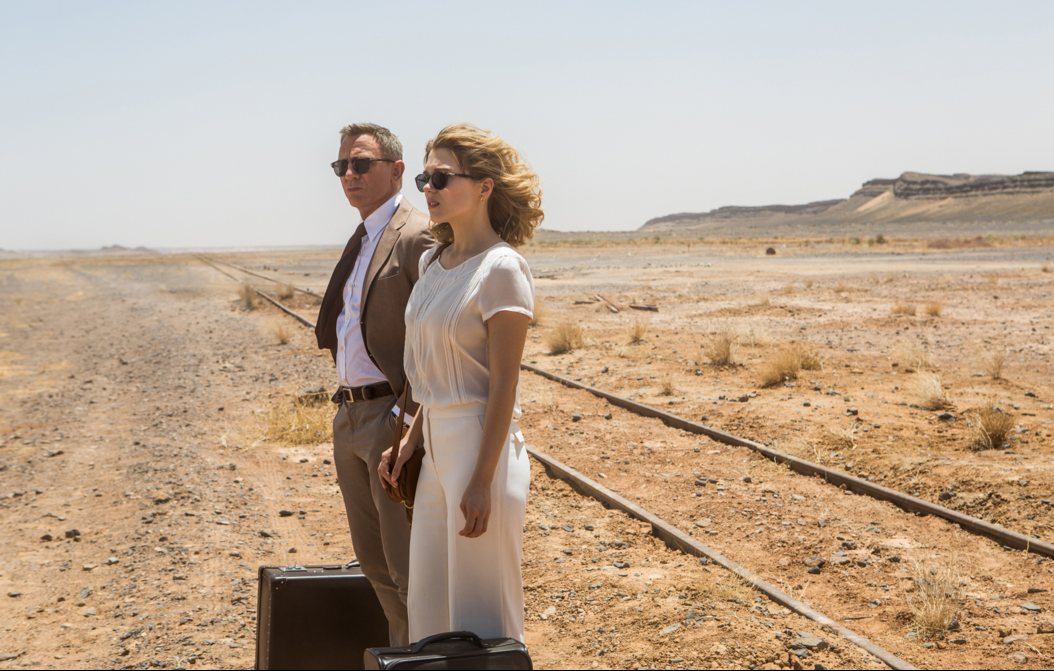 Daniel Craig and Léa Seydoux in Spectre.
