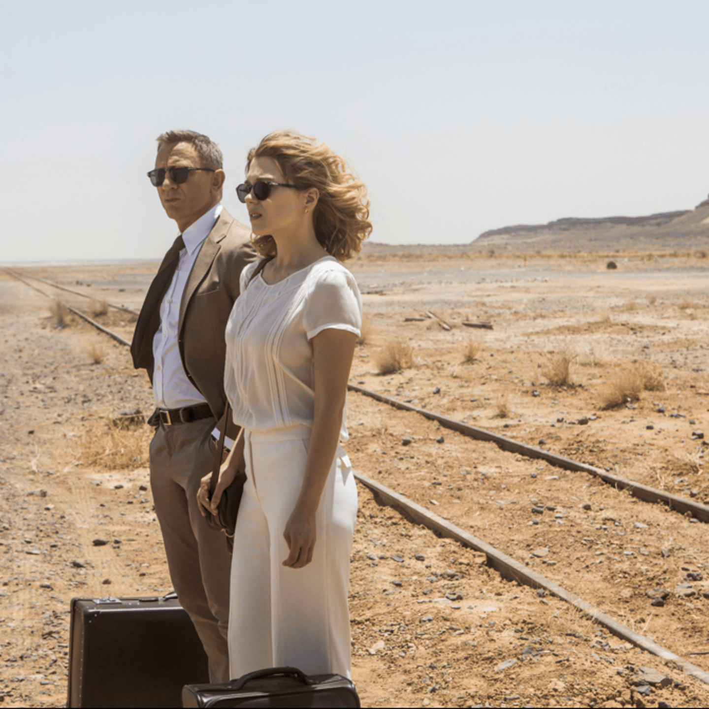 Daniel Craig and Léa Seydoux in Spectre.