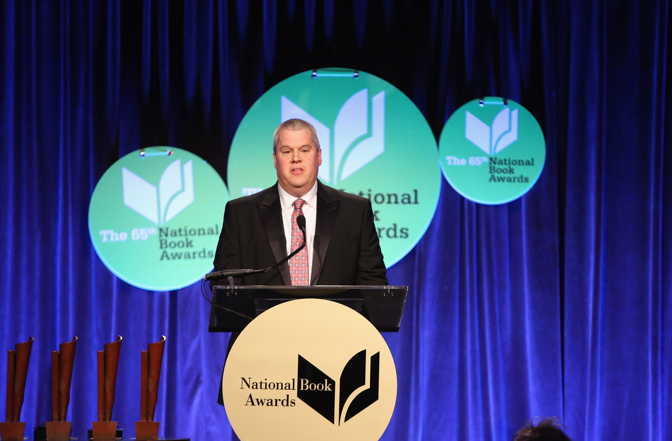 NEW YORK, NY - NOVEMBER 19: Daniel Handler attends 2014 National Book Awards on November 19, 2014 in New York City. (Photo by Robin Marchant/Getty Images)