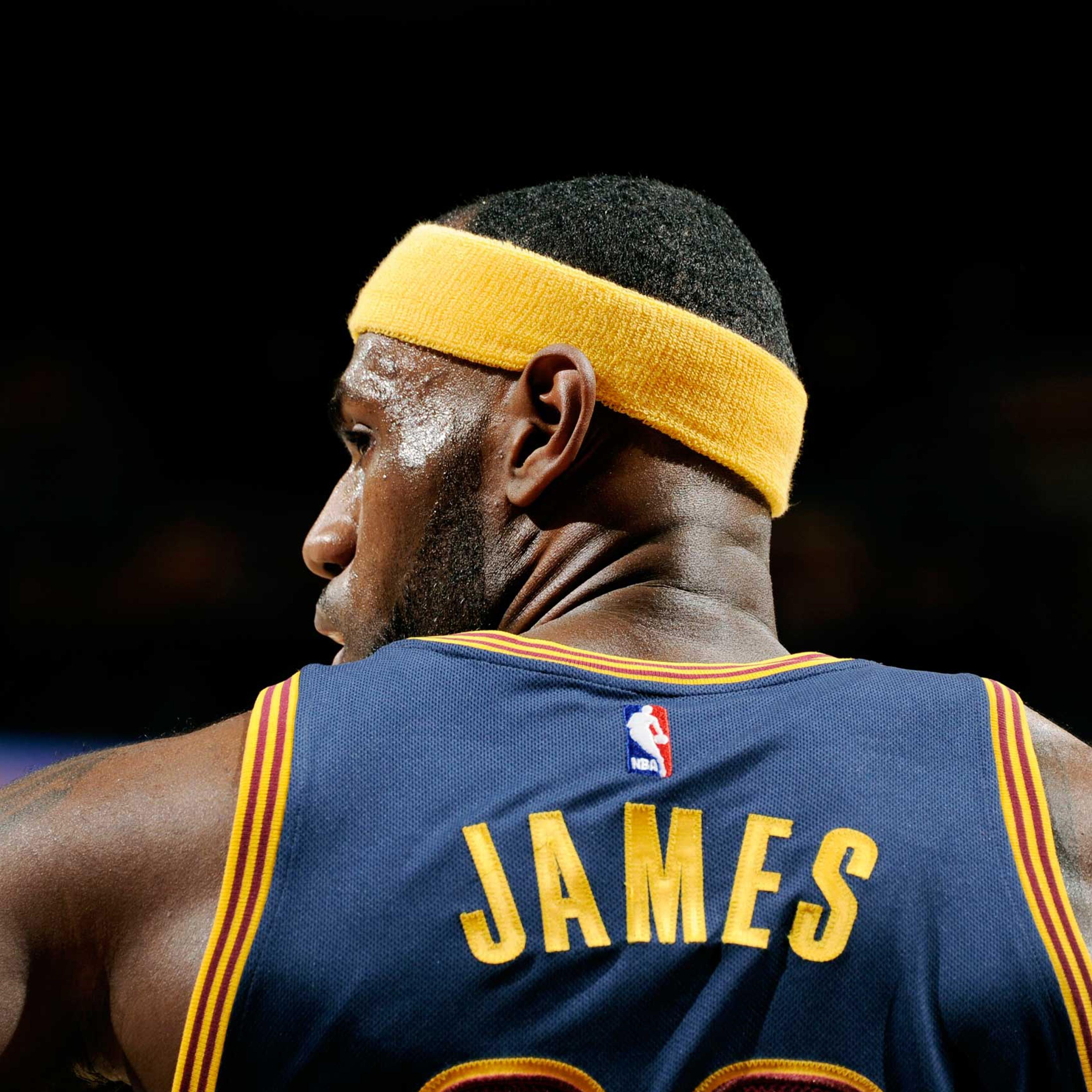 LeBron James #23 of the Cleveland Cavaliers stands on the court during a game against the New York Knicks on Oct. 30, 2014 in Cleveland, Ohio.