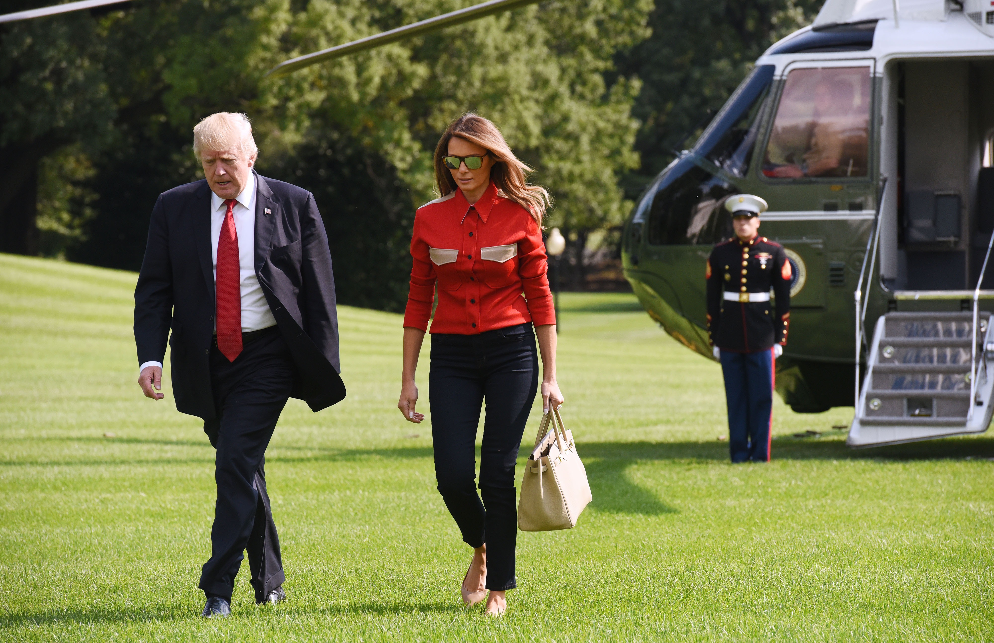 Trumps Return to the White House from Camp David