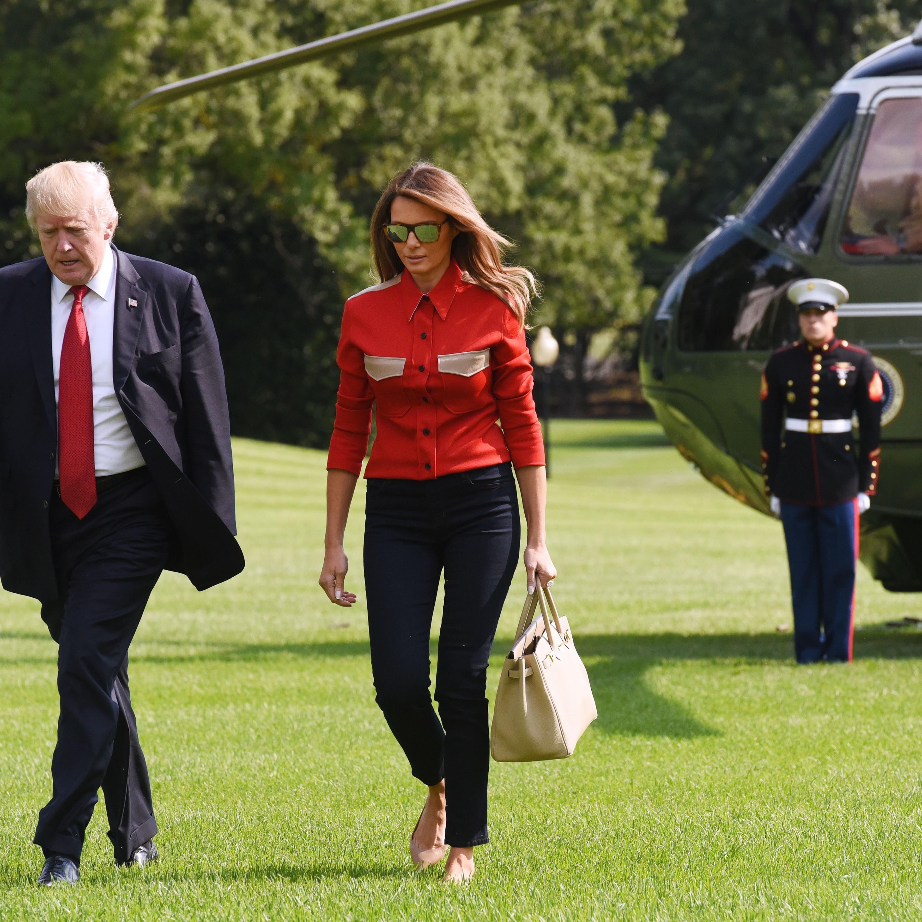 Trumps Return to the White House from Camp David