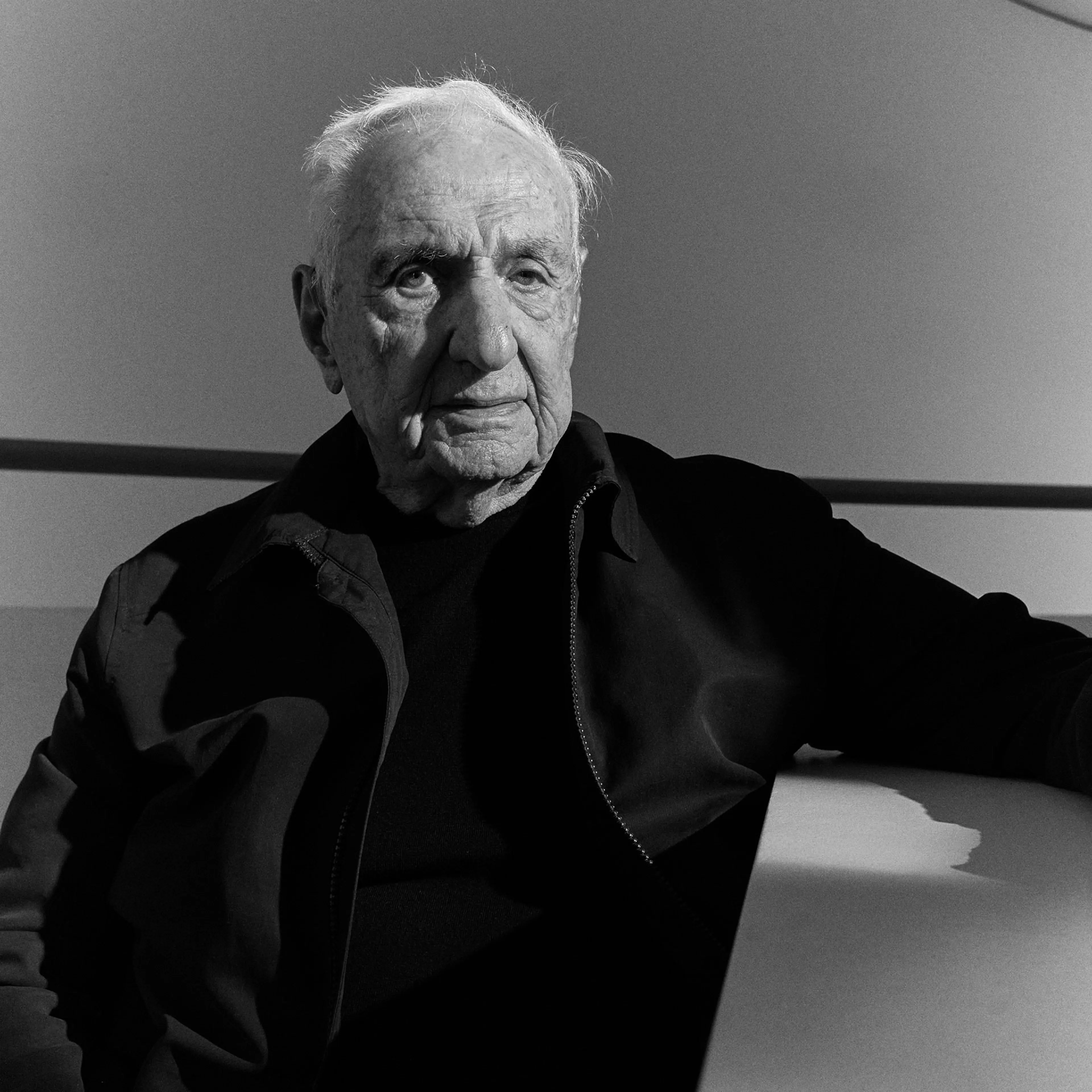 Architect Frank Gehry photographed at the Guggenheim Bilbao on Oct 17, 2022.