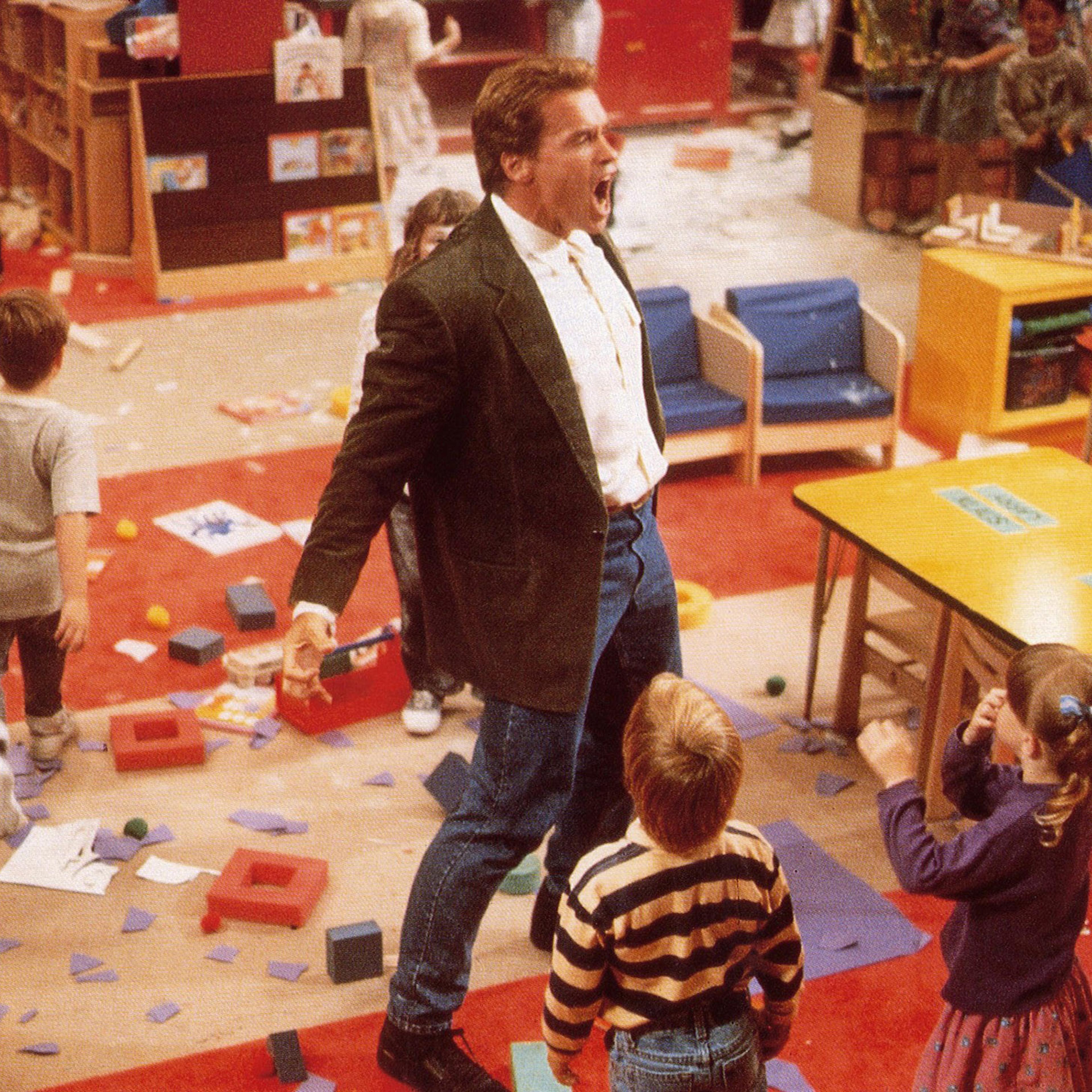 KINDERGARTEN COP, Arnold Schwarzenegger, 1990, © Universal/courtesy Everett Collection