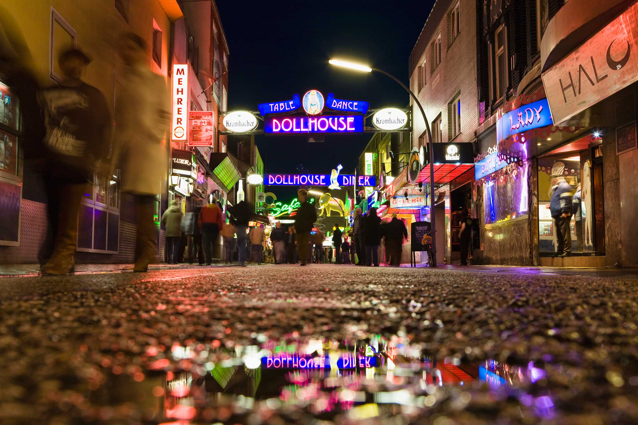 St. Pauli neighborhood in Hamburg, Germany.