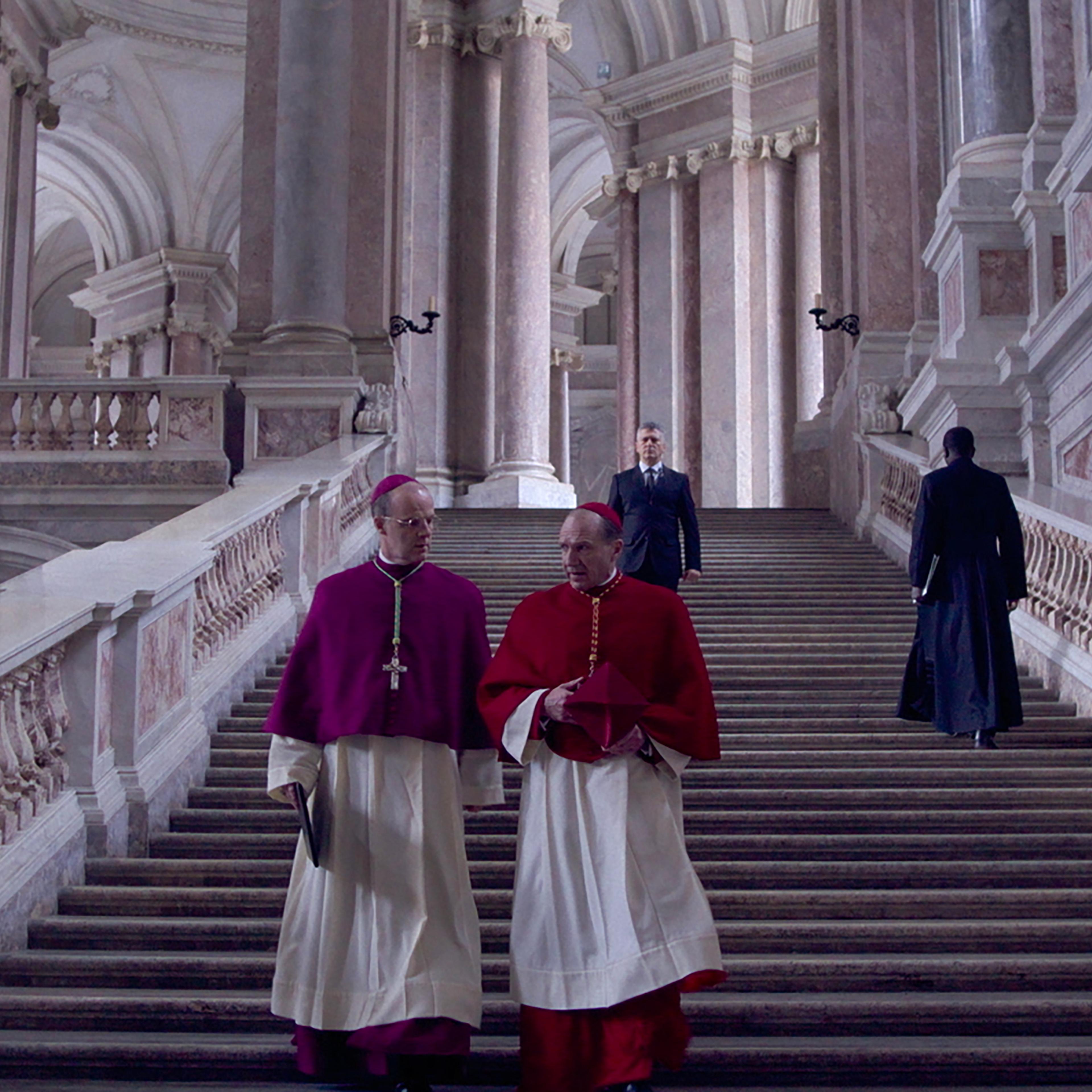 Ralph Fiennes in the movie Conclave