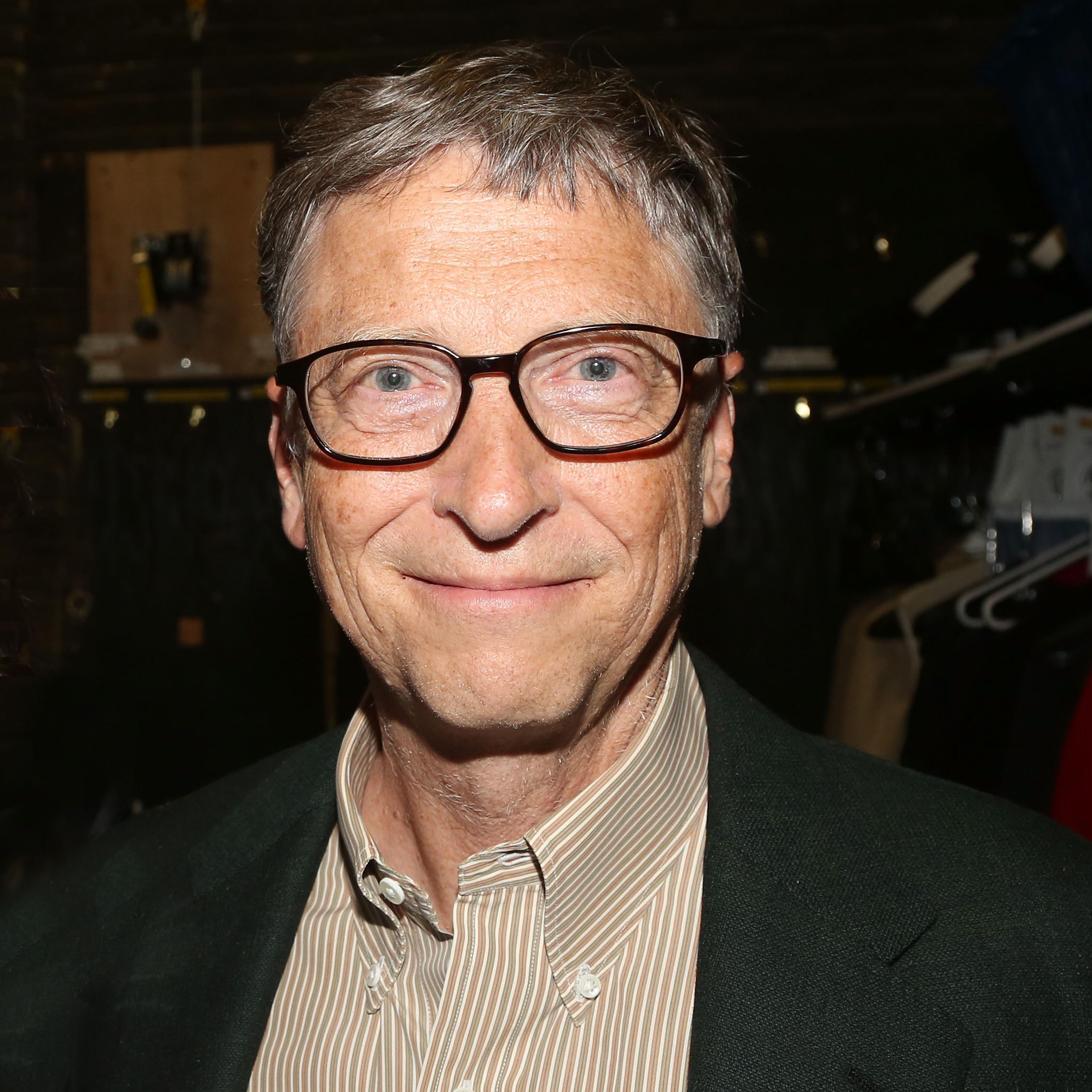Bill Gates at the backtage of the musical 'Hamilton' on Broadway in New York City on Oct. 11, 2015.