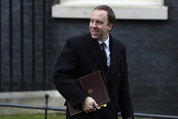 LONDON, ENGLAND - JANUARY 29:  Health Secretary Matt Hancock leaves 10 Downing Street on January 29, 2019 in London, England. Later today MPs will vote on selected amendments to the Prime Minister’s Brexit Deal with a further Meaningful Vote taking place
