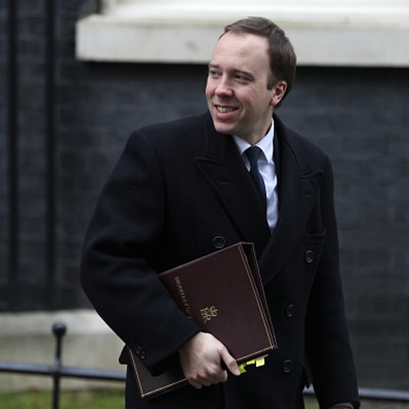 LONDON, ENGLAND - JANUARY 29: Health Secretary Matt Hancock leaves 10 Downing Street on January 29, 2019 in London, England. Later today MPs will vote on selected amendments to the Prime Minister’s Brexit Deal with a further Meaningful Vote taking place