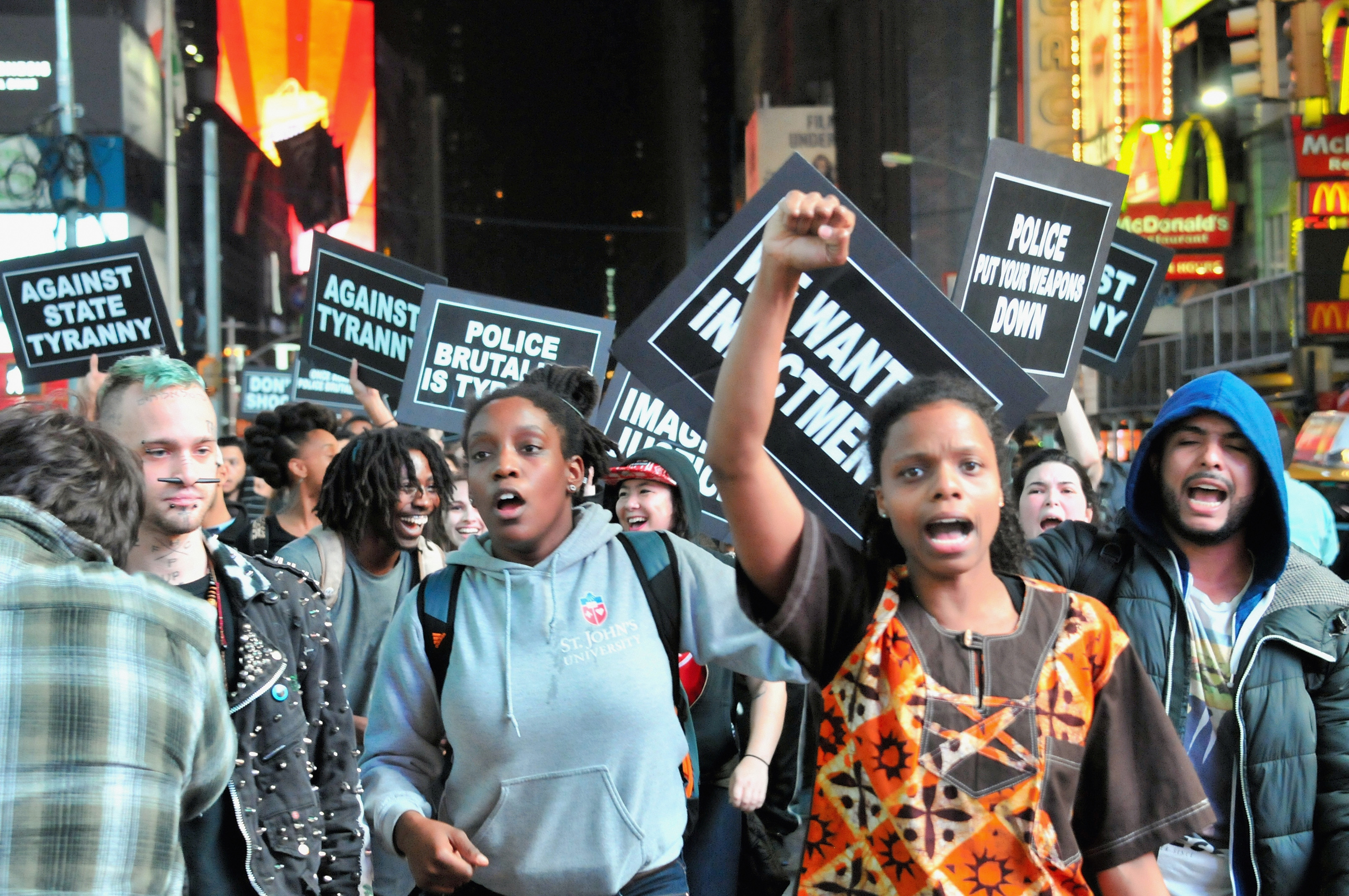 Activists In New York Respond To Ferguson Grand Jury Decision