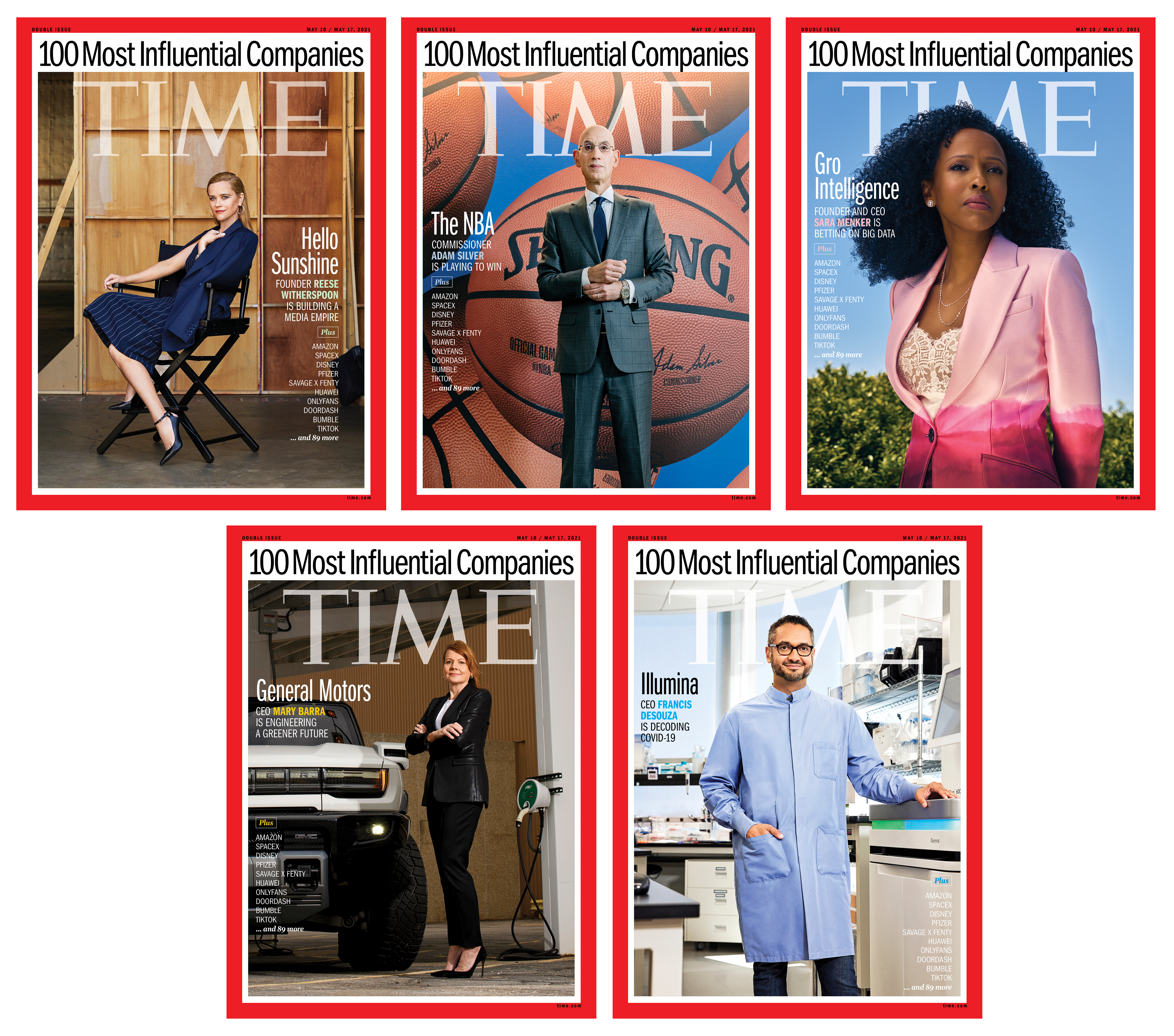 100 Most Influential Companies Time Magazine covers