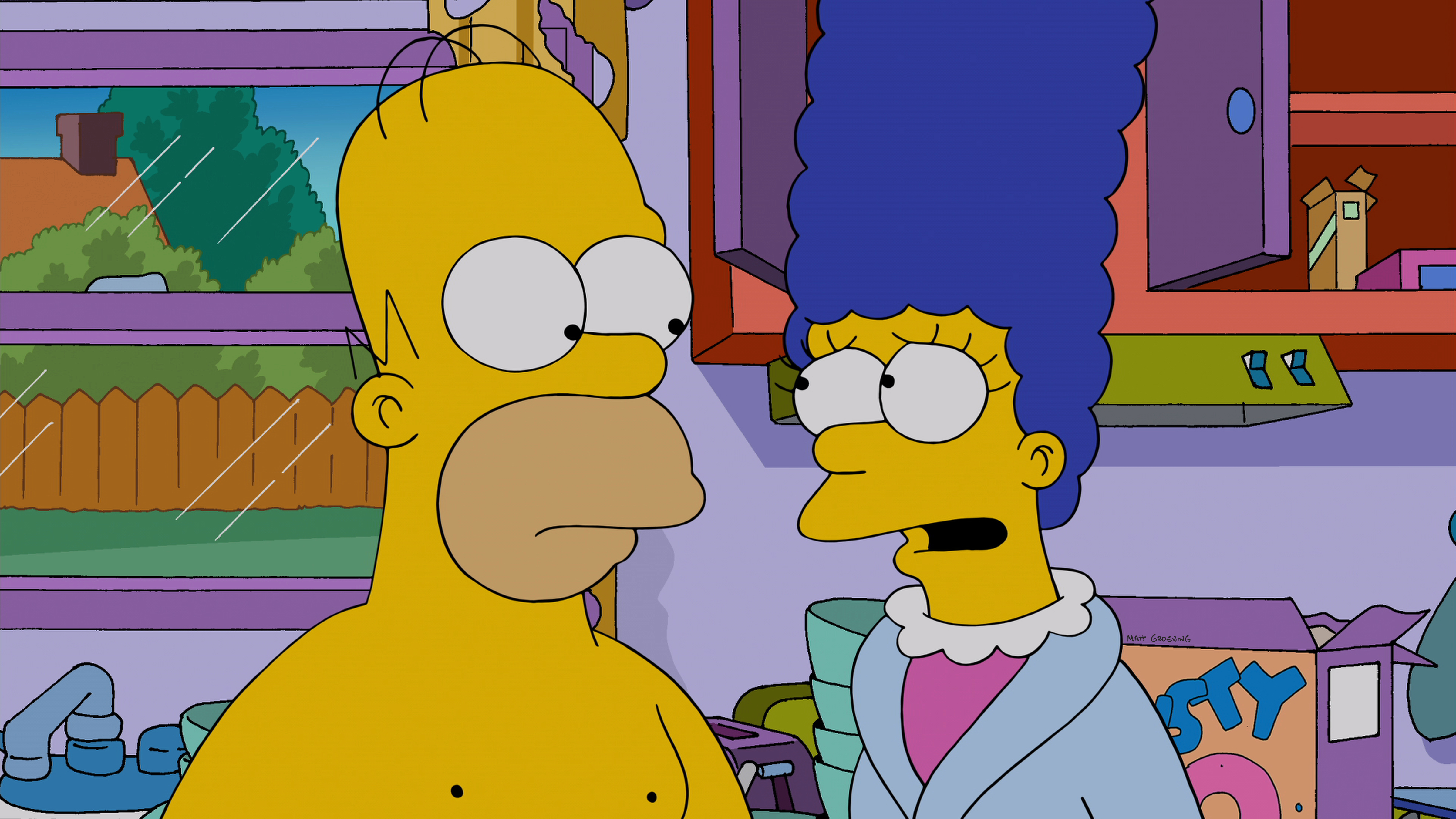 the simpsons marge homer