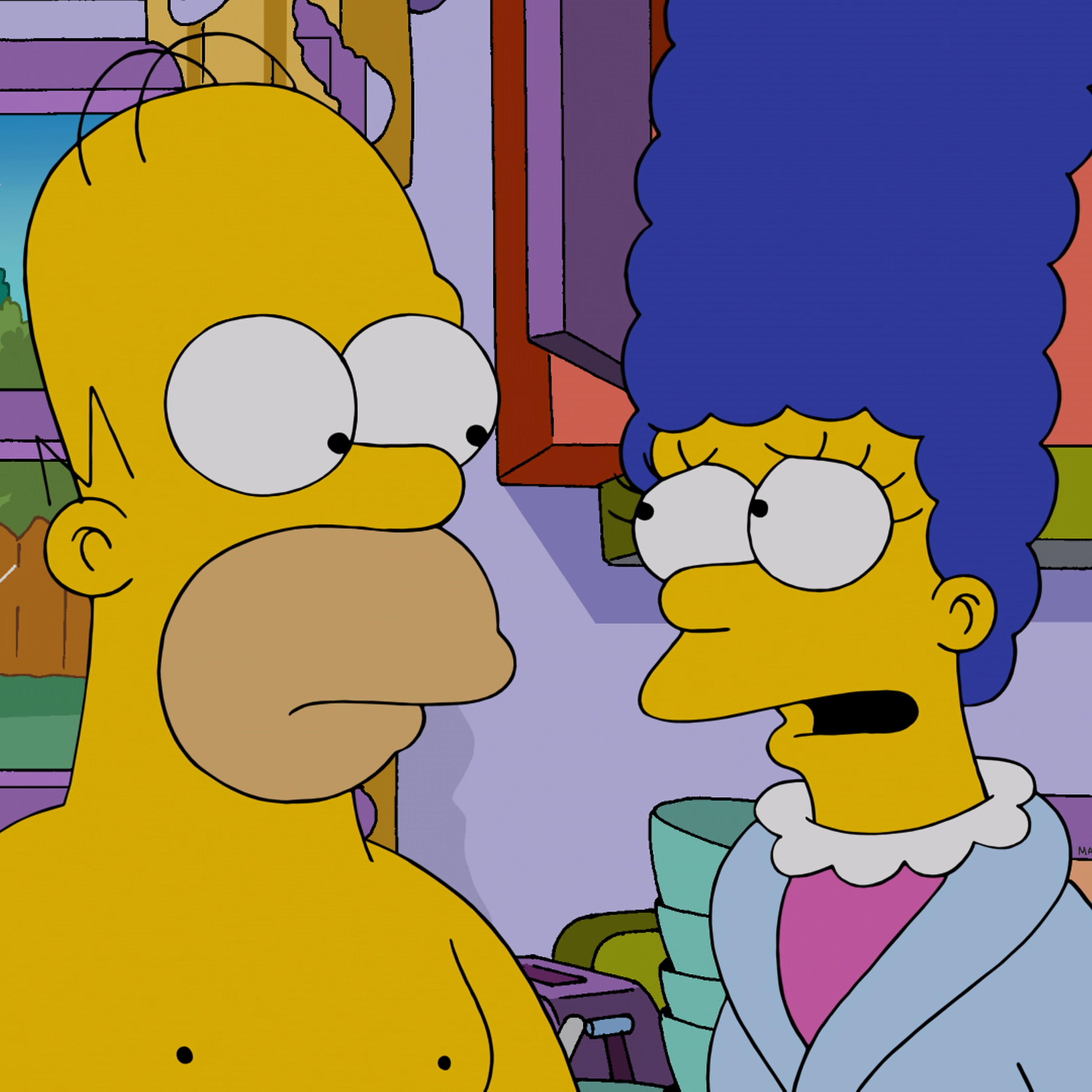 the simpsons marge homer