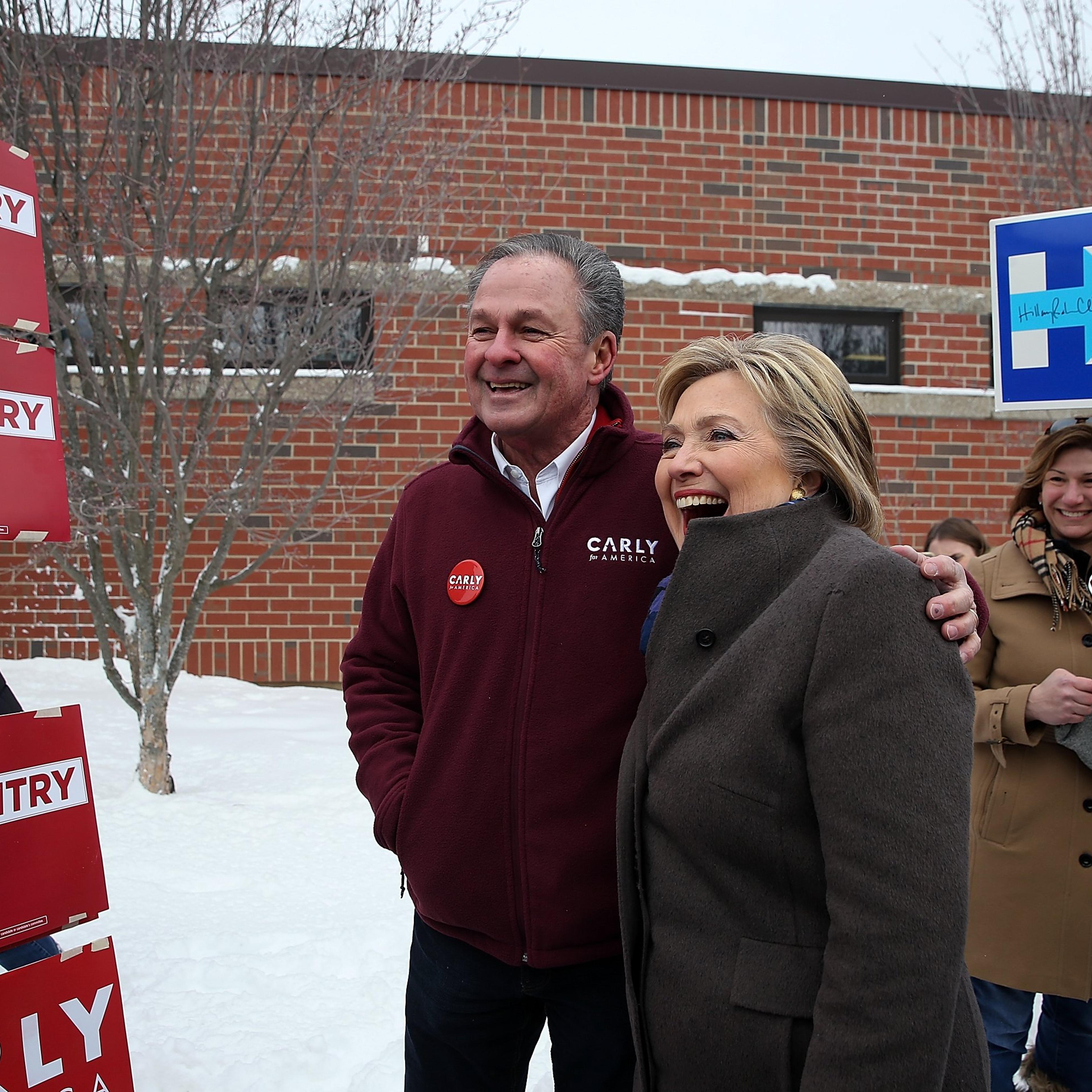Hillary Clinton Campaigns In New Hampshire Ahead Of Primary