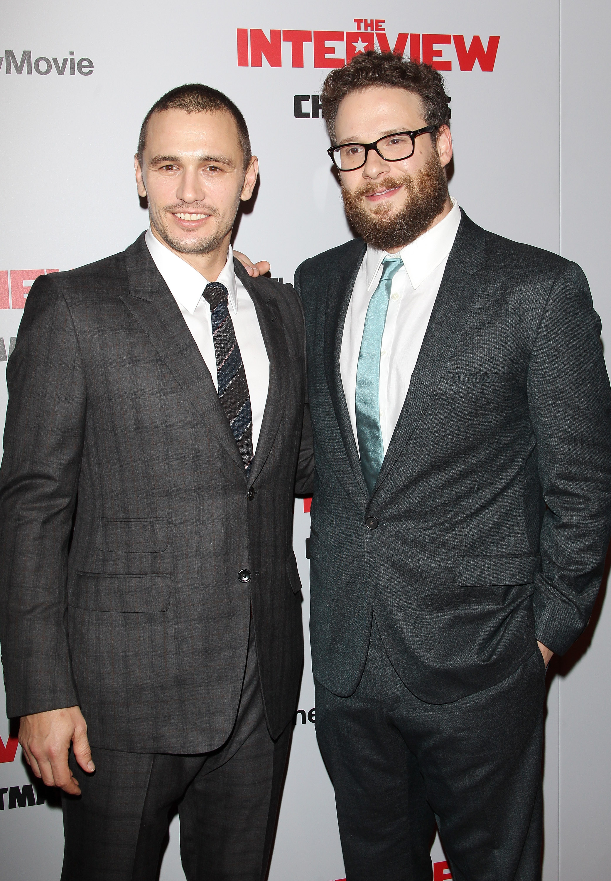 arrives at the Los Angeles premiere of "The Interview" held at The Theatre at Ace Hotel Downtown LA on December 11, 2014 in Los Angeles, California.