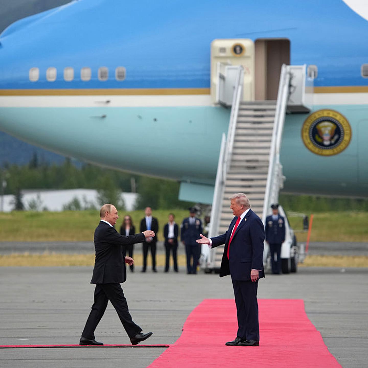 U.S. President Trump And Russian President Putin Meet On War In Ukraine At U.S. Air Base In Alaska
