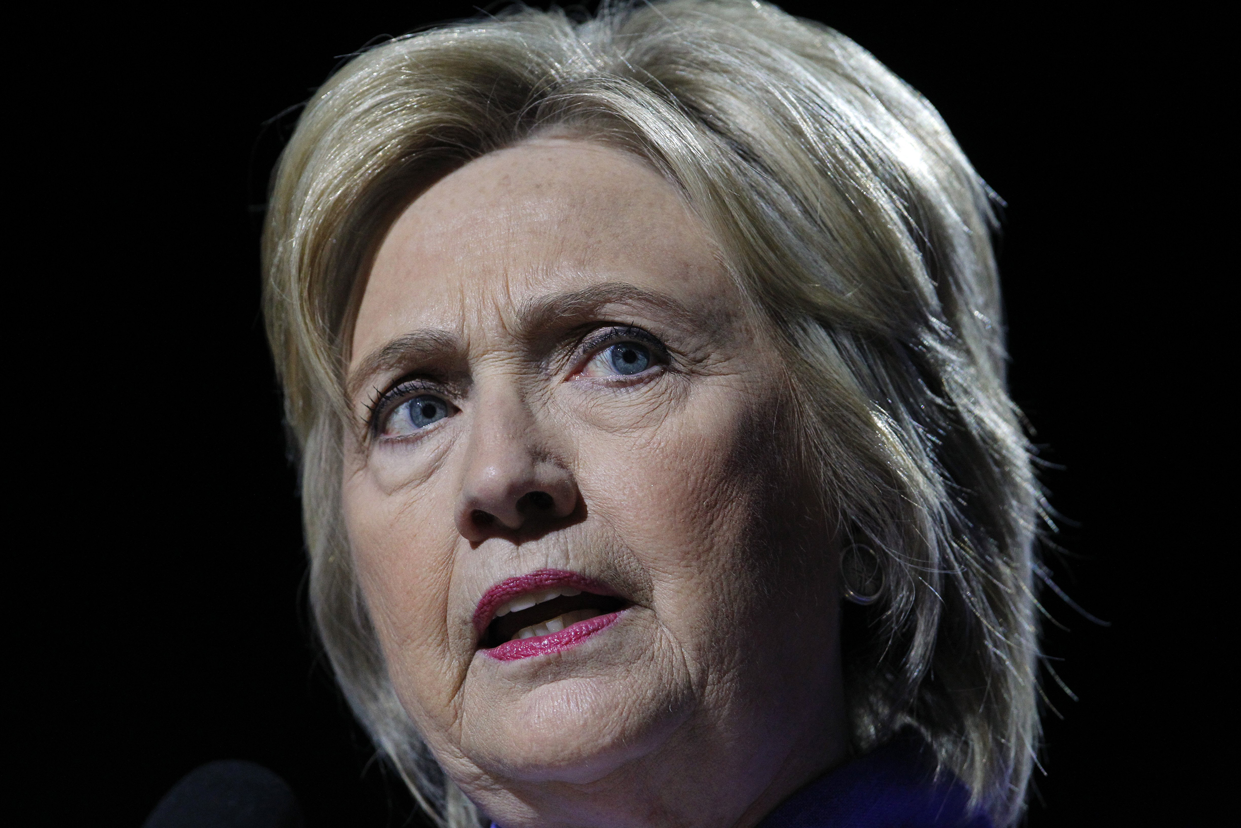 Hillary Clinton addresses the crowd at the 107th Annual NAACP Convention in Cincinnati, Ohio, July 18, 2016.