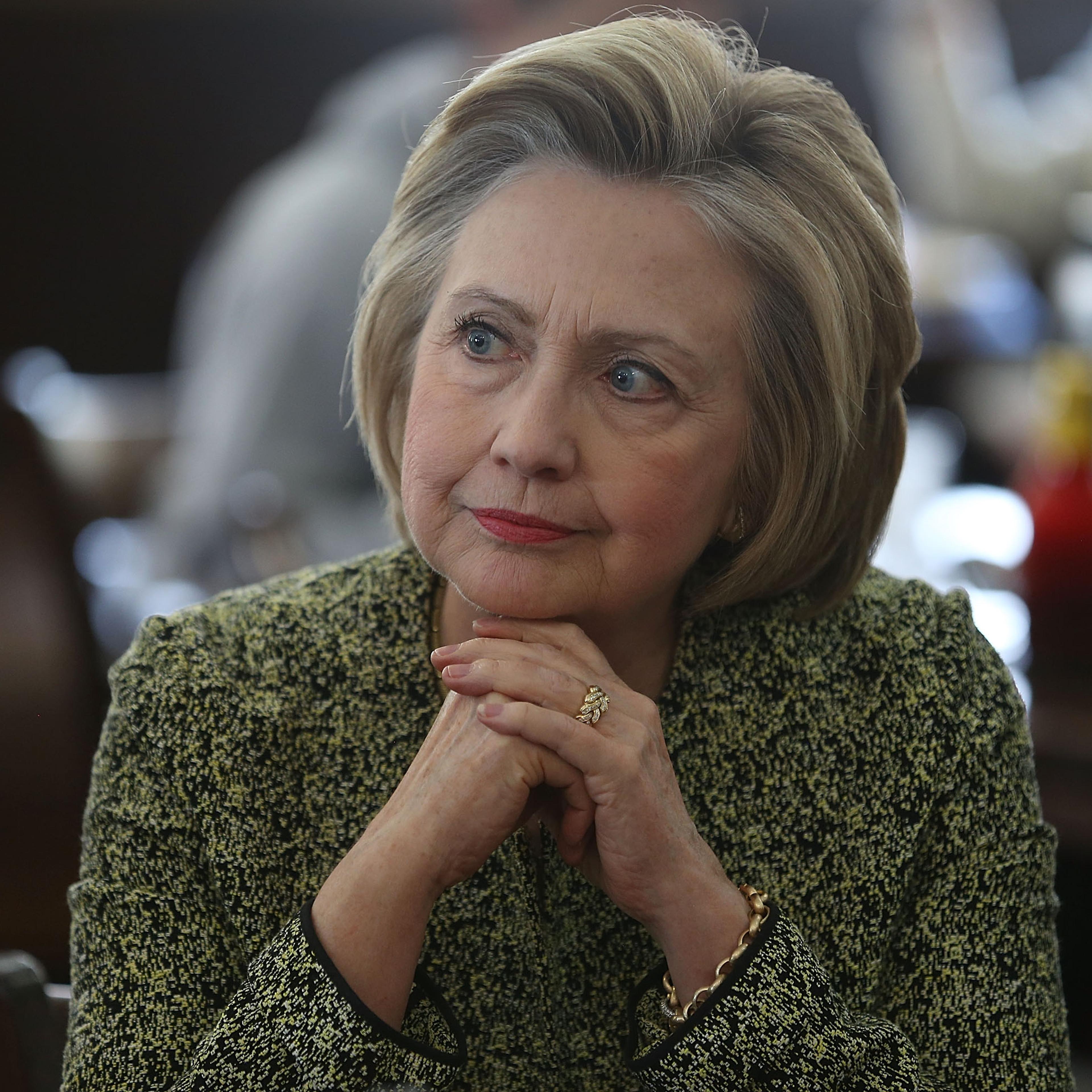 Democratic Presidential Candidate Hillary Clinton Campaigns In Indiana