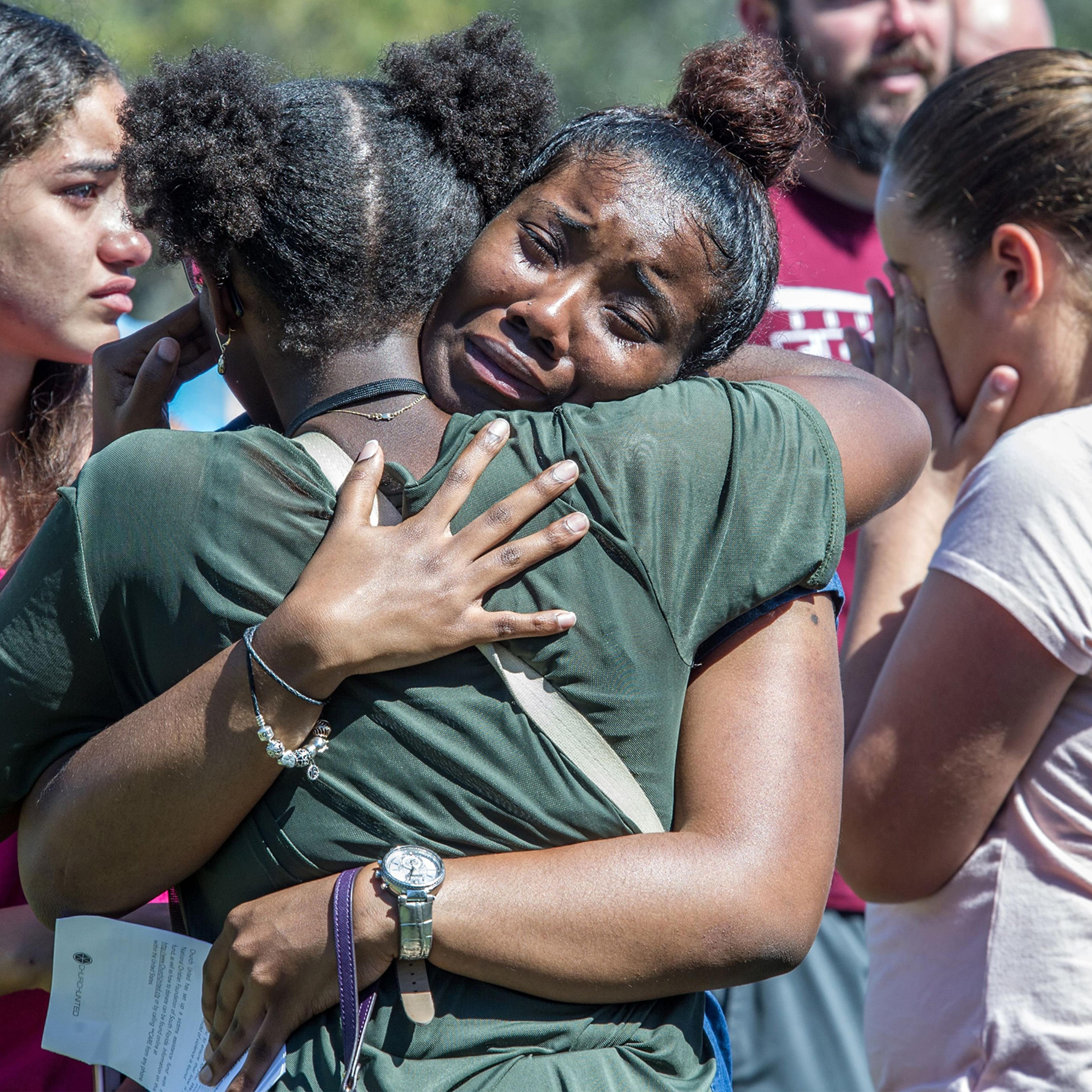 Vigil for victims of mass shooting in Parkland, USA - 15 Feb 2018