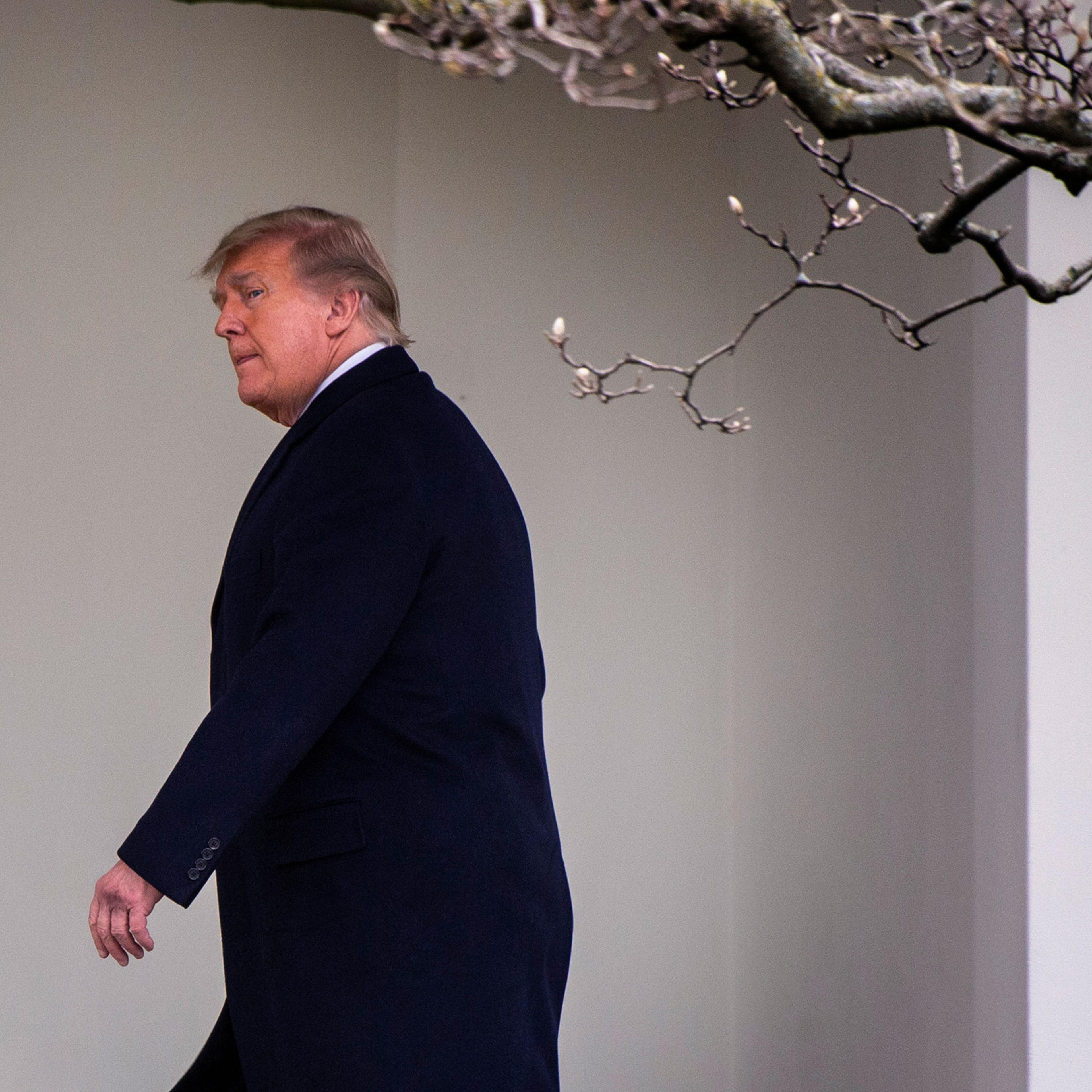 The President and First Lady arrive on the South Lawn of the White House after returning from Florida, on December 31 in Washington, DC.