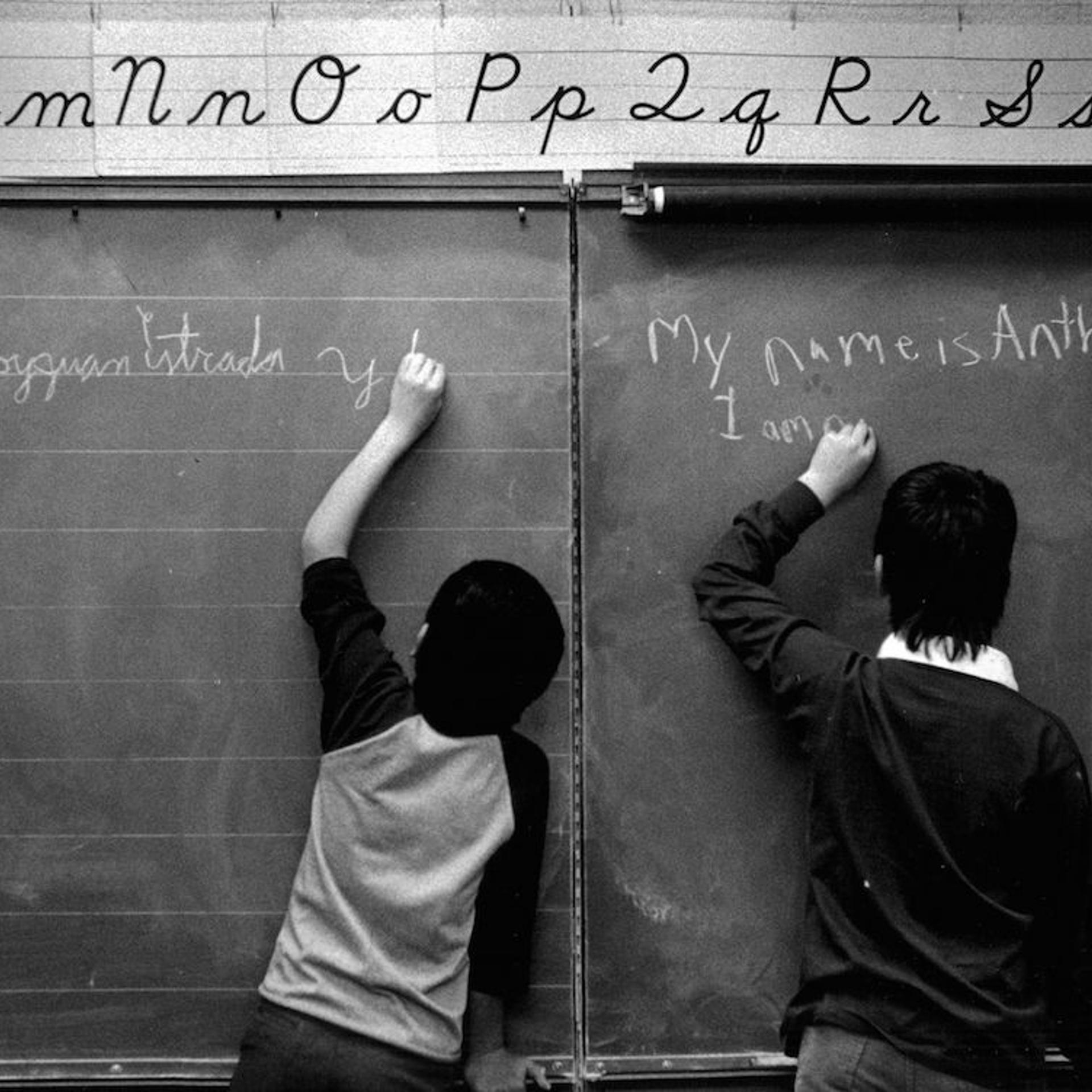 MAR 30 1987; Valdez Elementary School; Bilingual classroom, teacher is Elaine Madera; Juan Estrada (