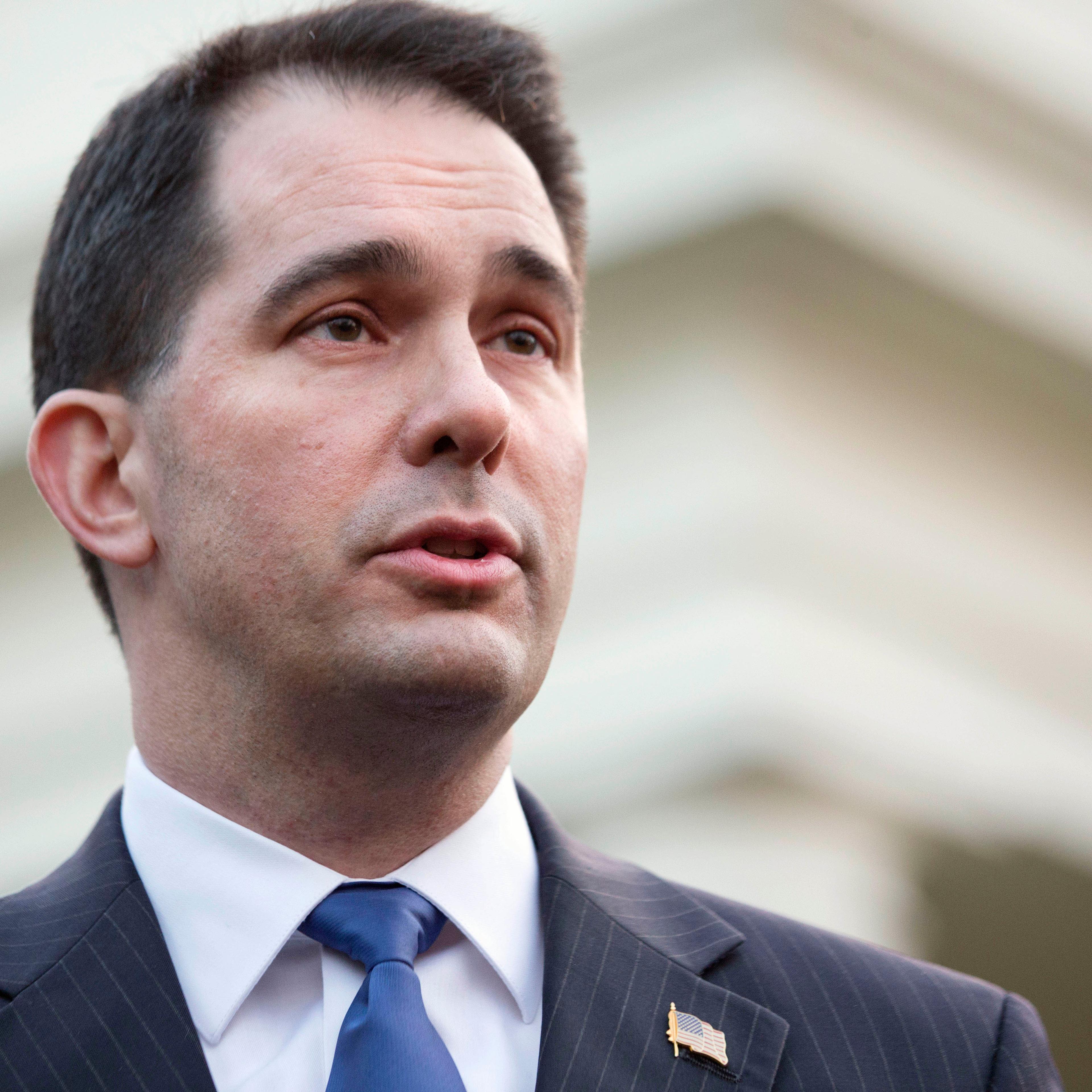 Wisconsin Gov. Scott Walker speaks at the White House in Washington, D.C. on Jan. 14, 2014.