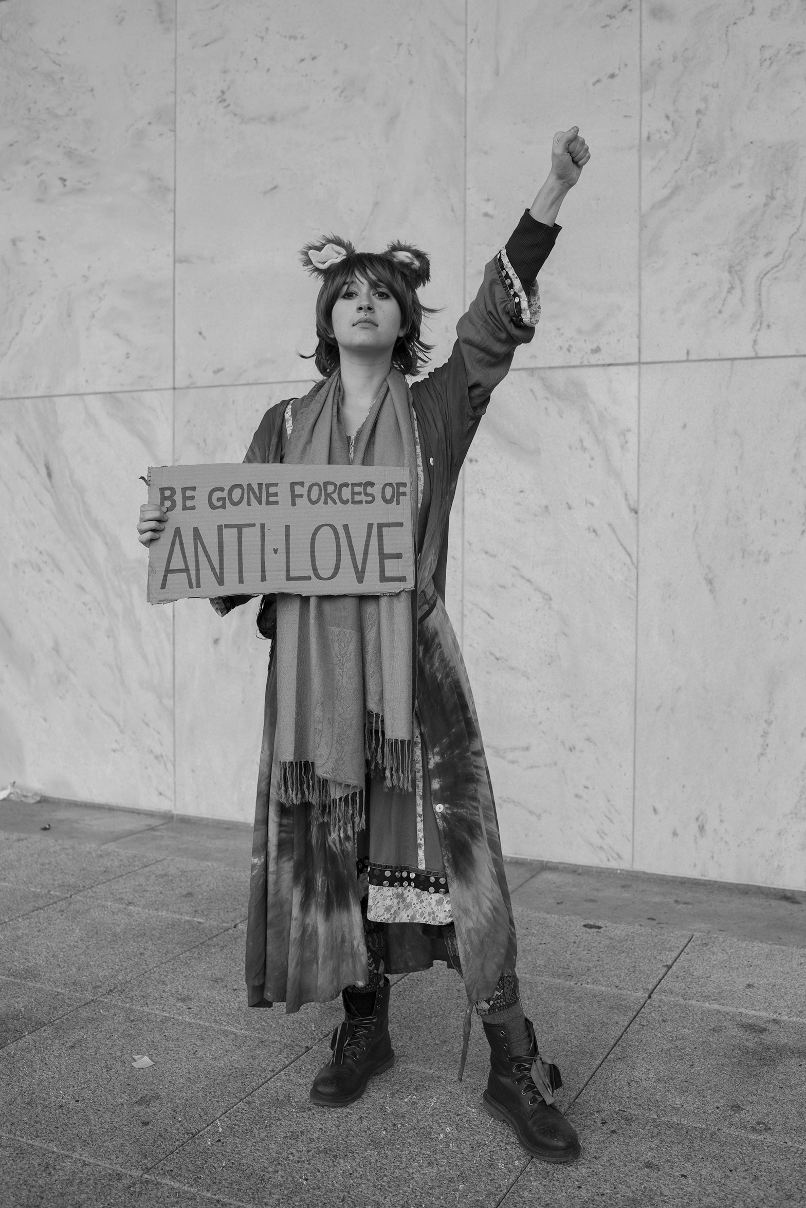 <b>Stella Davis 21,   Lexington, Ky.</b><br> 

We drove 8 hours to get here. We didn’t want to miss this we wanted to be a part of history, and it’s our duty to be here and represent women and equality.  Someone saying it’s been a long time coming but a change is going to come. 