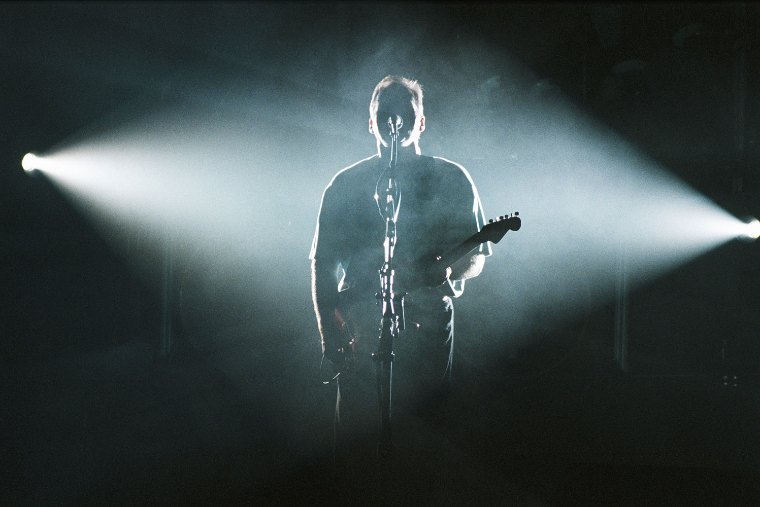 Pink Floyd in concert in Chantilly, France on July 31, 1994.