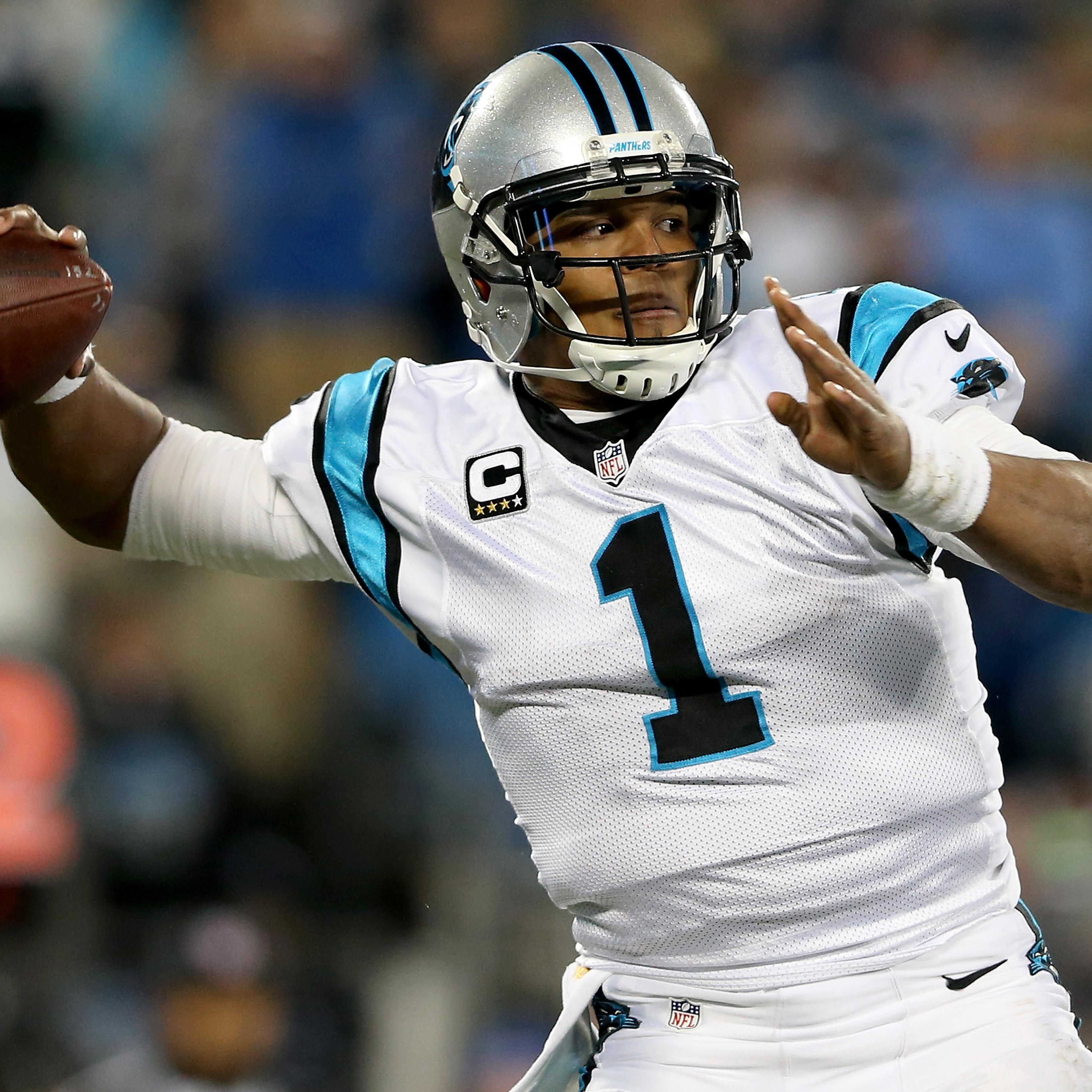 during the NFC Championship Game at Bank of America Stadium on January 24, 2016 in Charlotte, North Carolina.