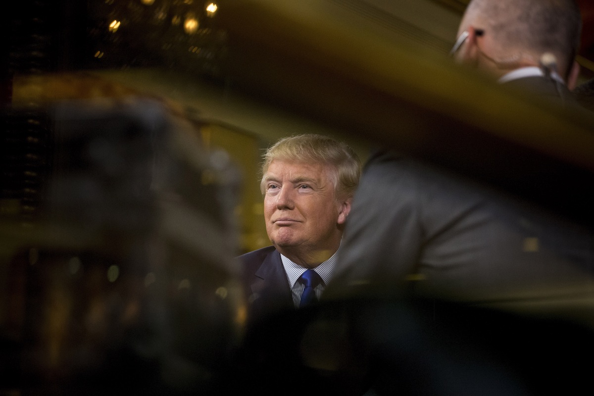 2016 U.S. Presidential Candidate Donald Trump Headquarters And Interview