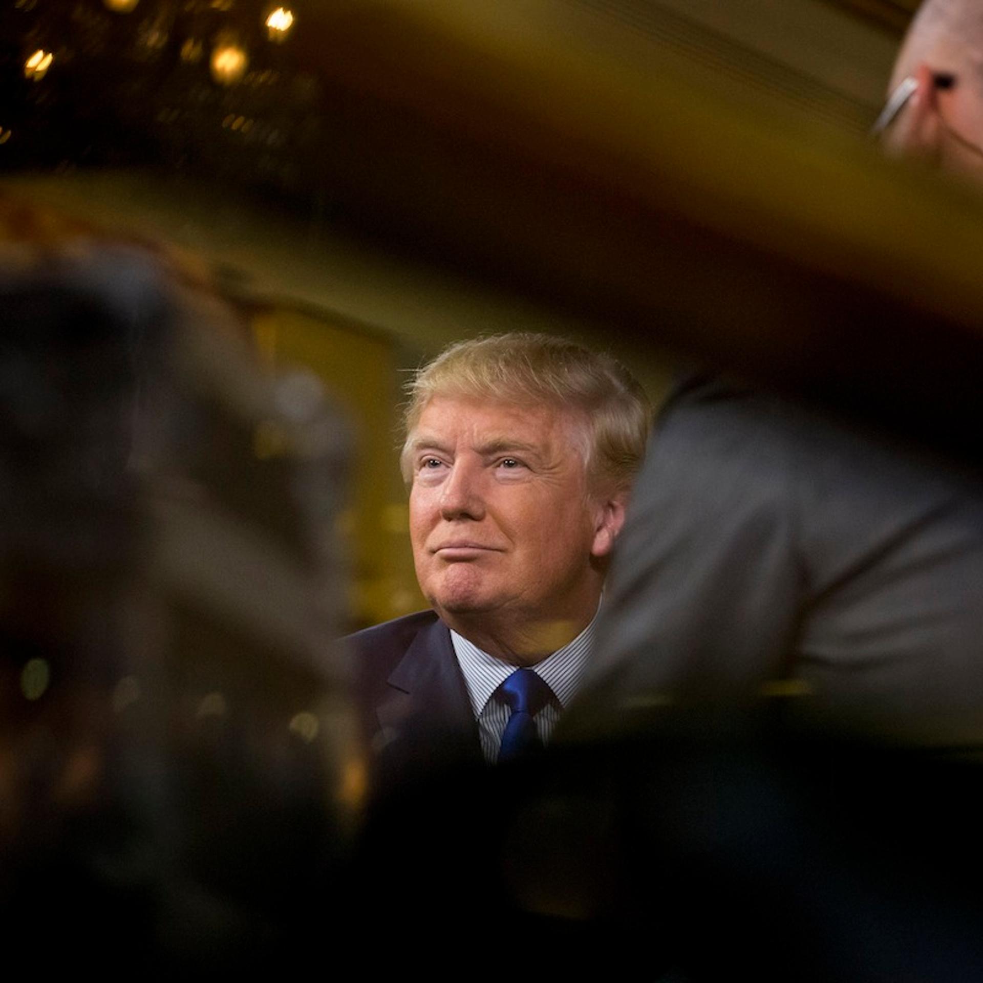2016 U.S. Presidential Candidate Donald Trump Headquarters And Interview