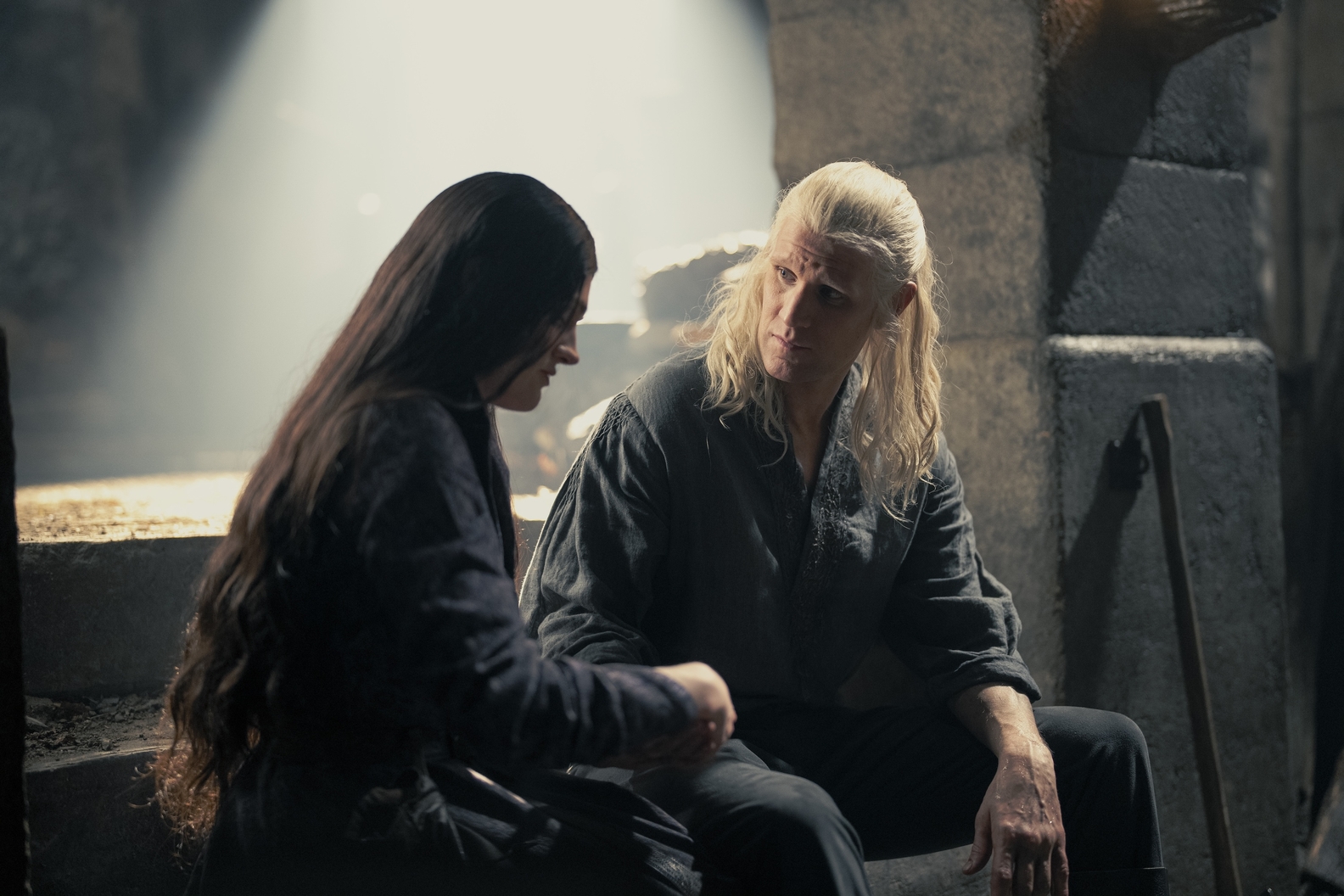 Gayle Rankin as Alys Rivers and Matt Smith as Daemon in 'House of the Dragon' Season 2, Episode 5