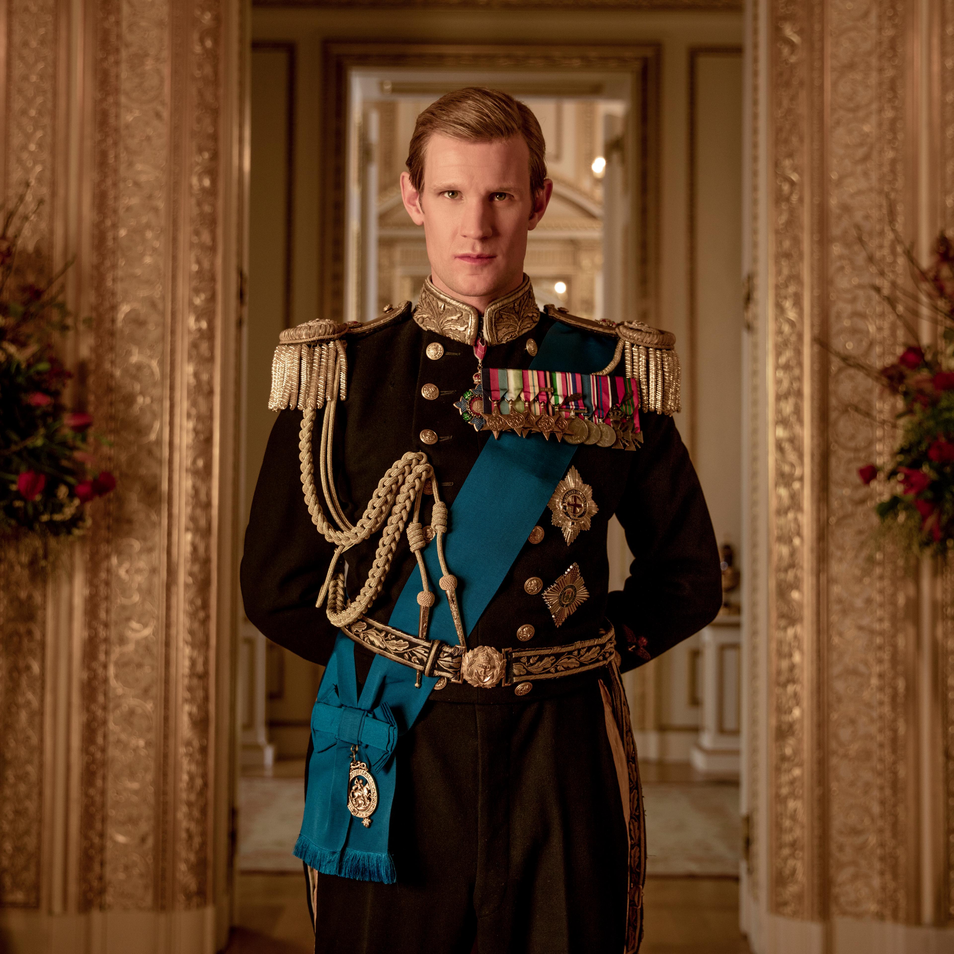 Matt Smith as Prince Philip in The Crown.