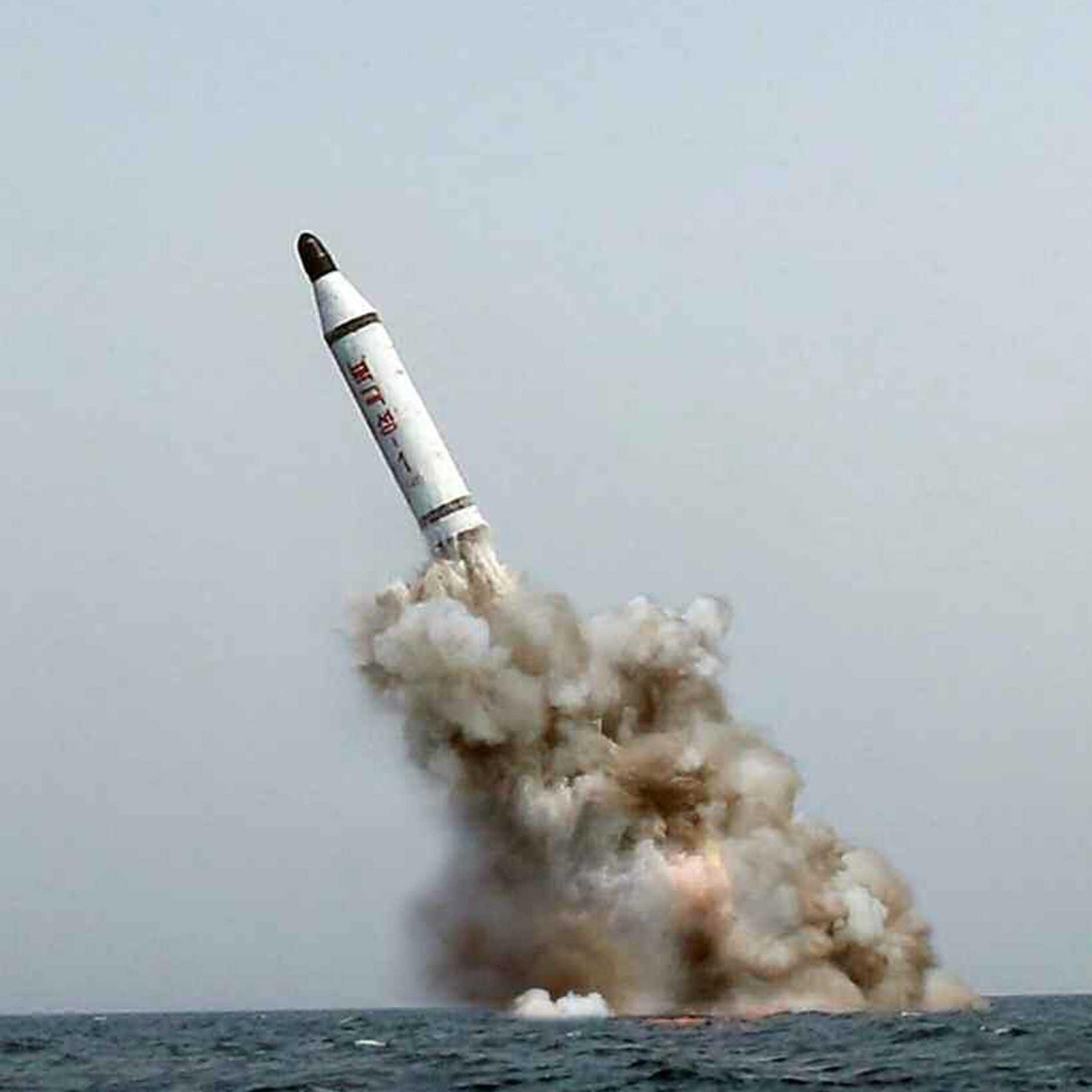 Photo of the alleged missile launch on May 9, 2015.