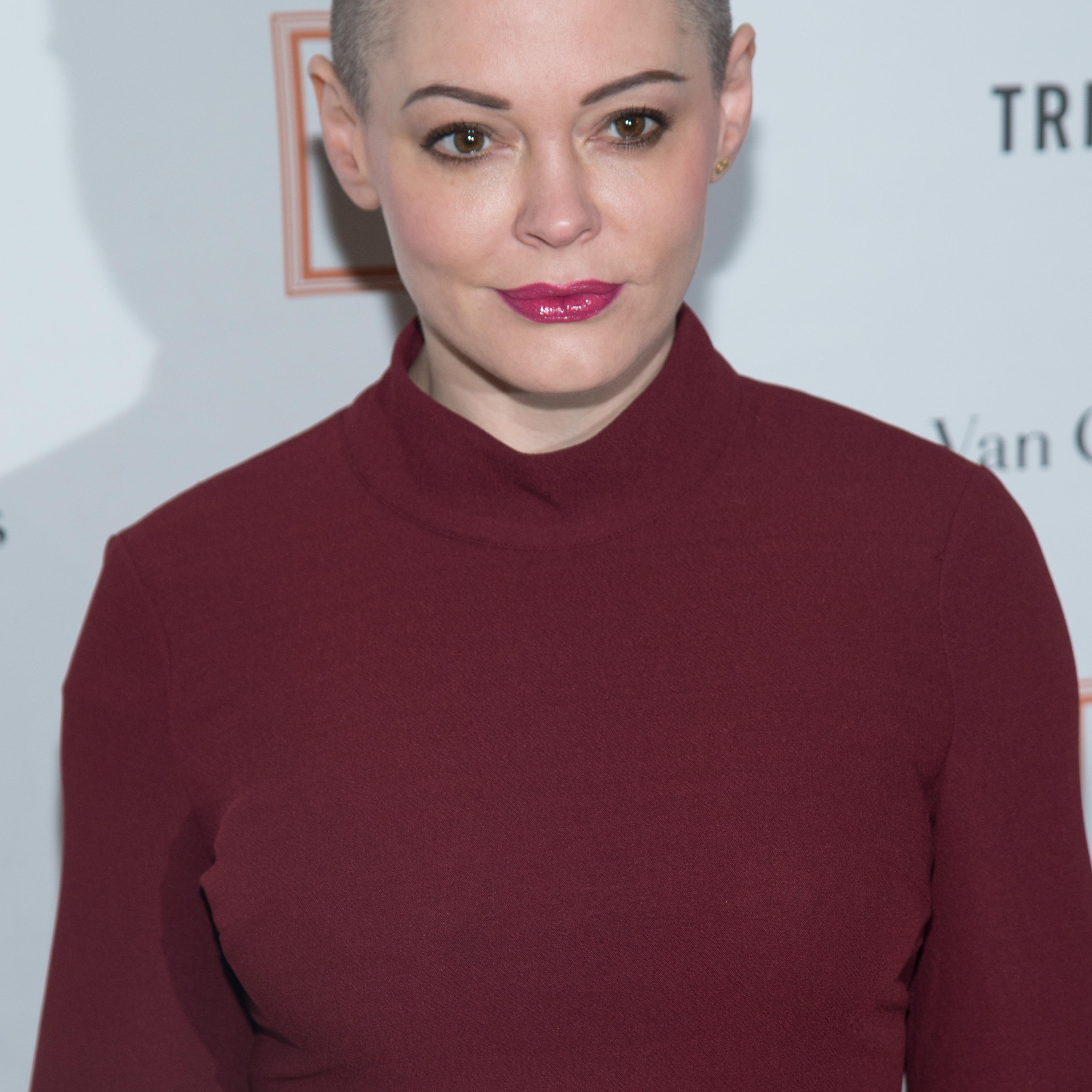 Actress Rose McGowan attends the New York Academy of Art's Tribeca Ball 2016 at the NY Academy of Art in New York City on April 4, 2016.