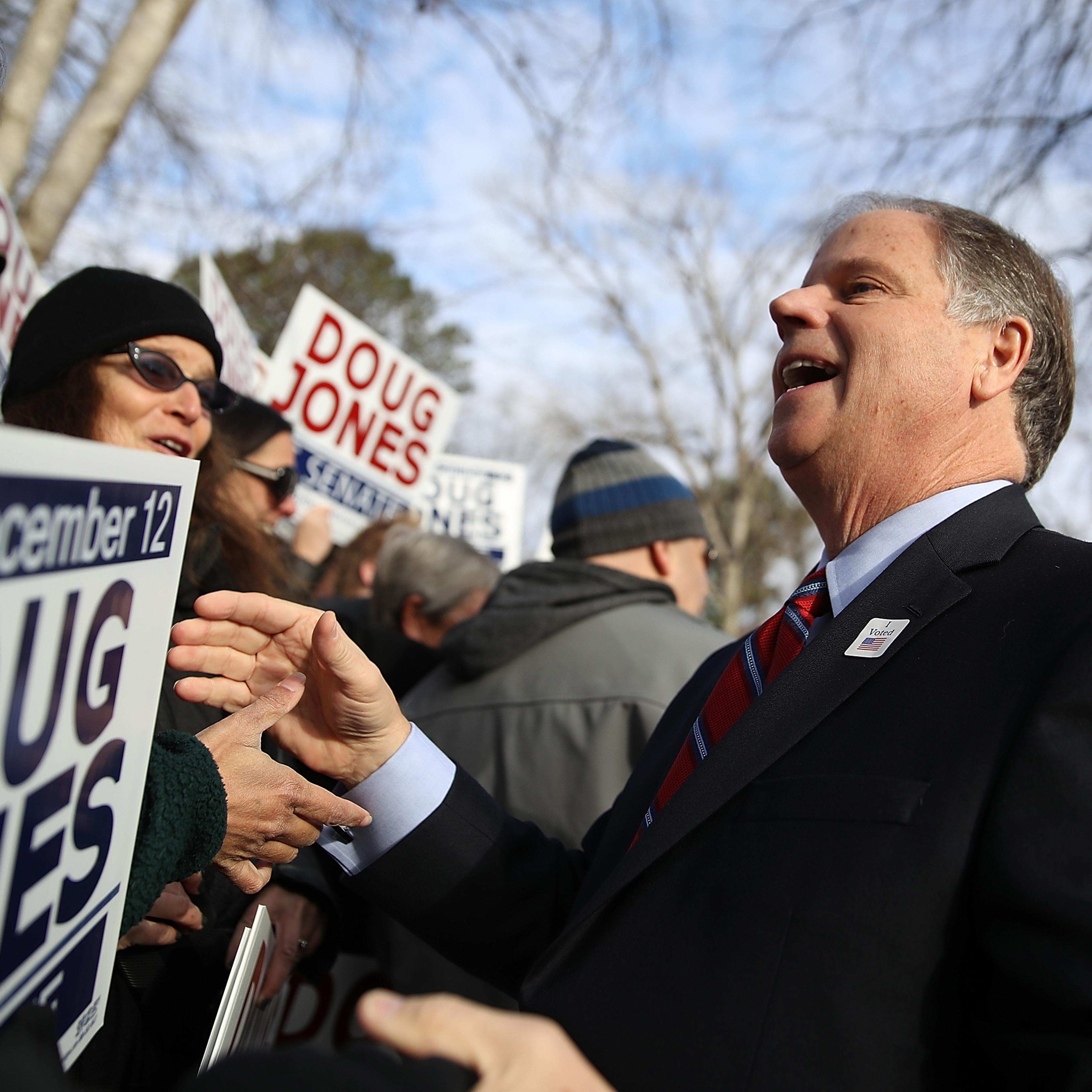 Democratic Senate Candidate Doug Jones Votes In Alabama Special Election