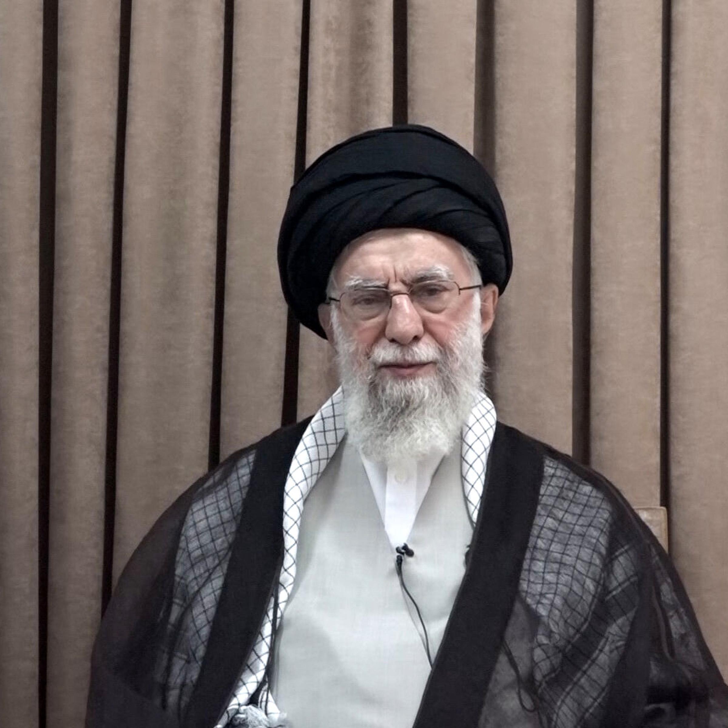 Iranian Supreme Leader Ali Khamenei addresses the nation