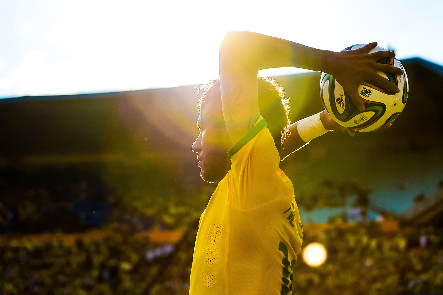 Neymar in action during the International Friendly Match between Brazil and Panama at Serra Dourada Stadium on June 3, 2014 in Goiania, Brazil.