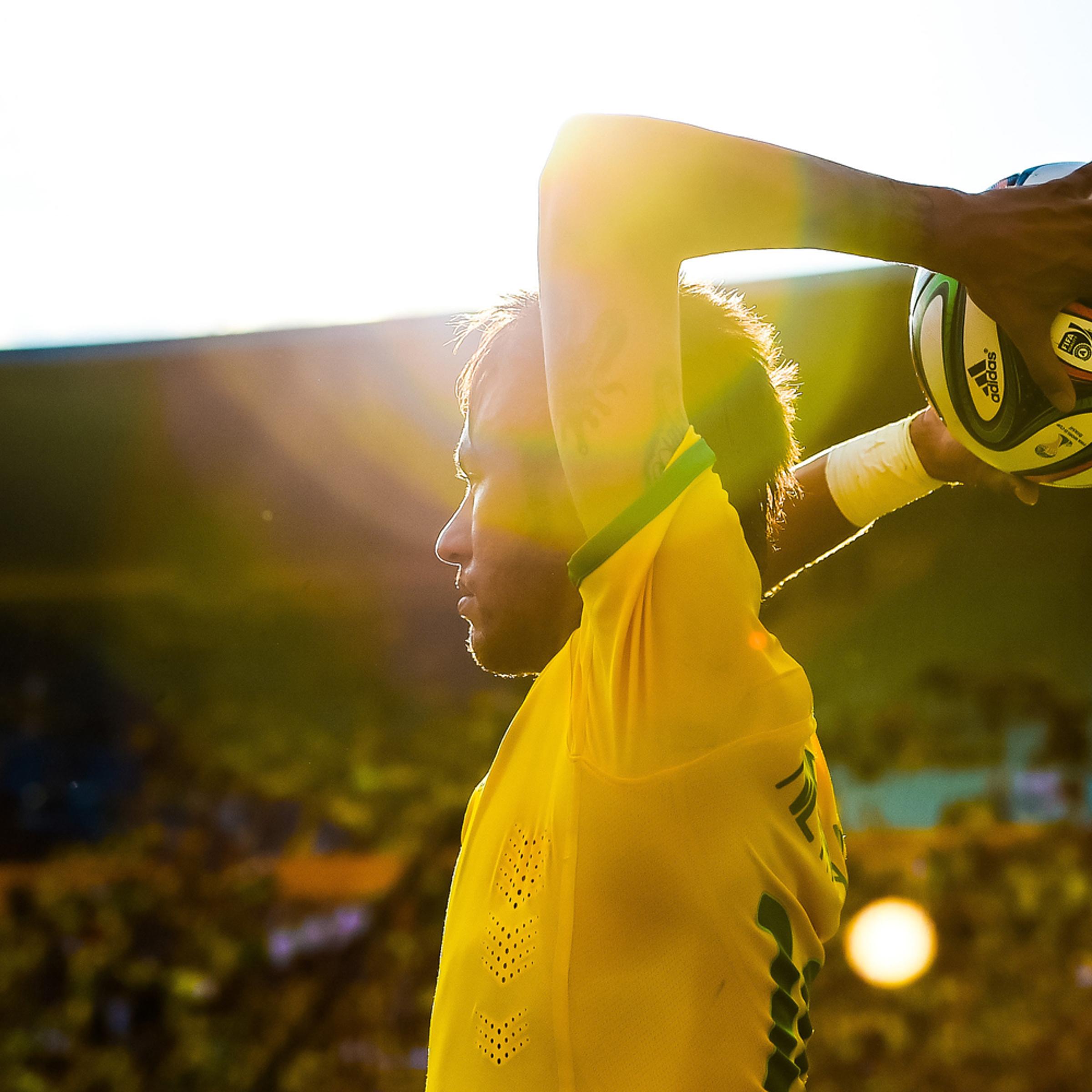 Neymar in action during the International Friendly Match between Brazil and Panama at Serra Dourada Stadium on June 3, 2014 in Goiania, Brazil.