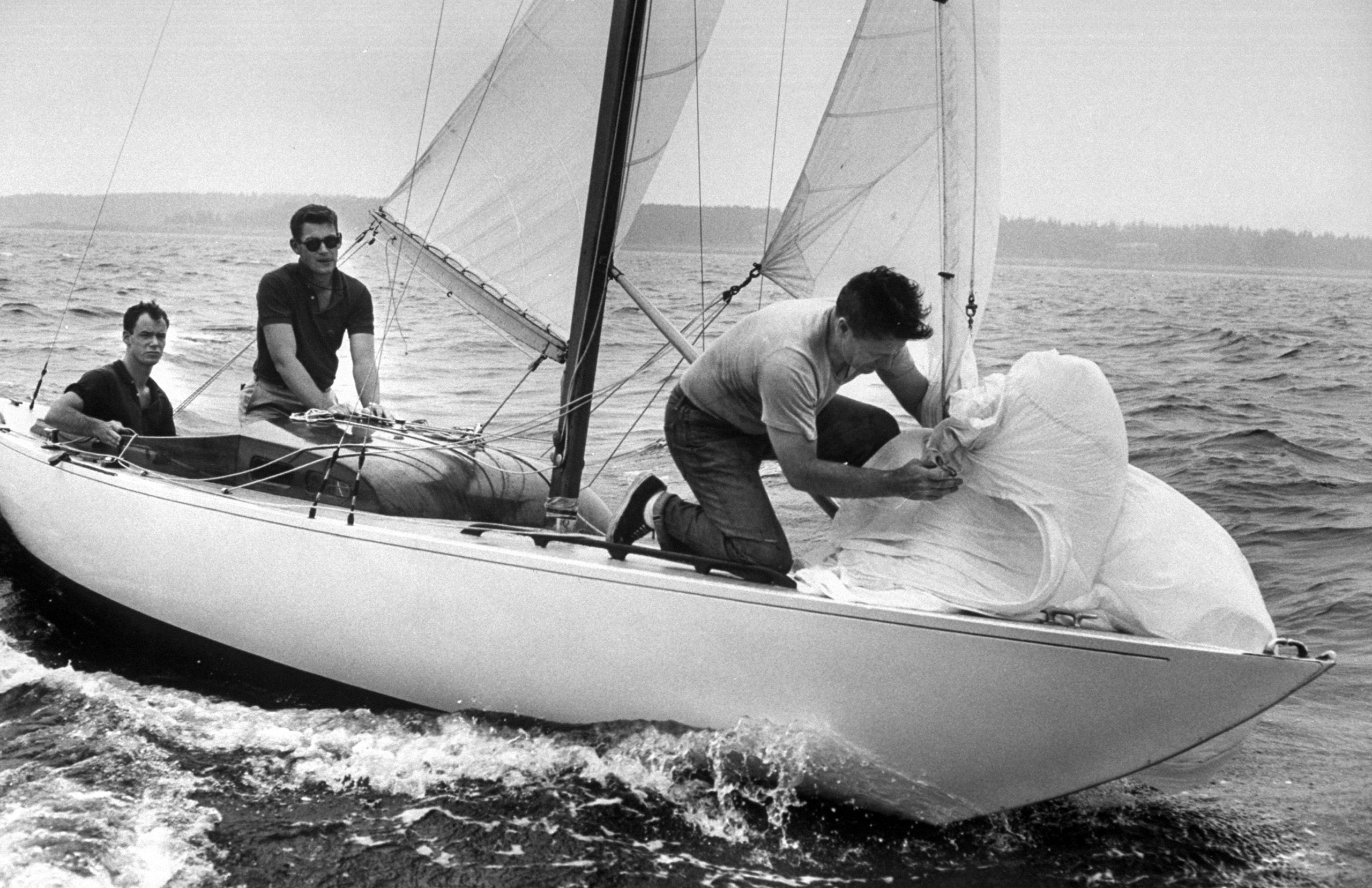 Nelson Rockefeller family on vacation in 1958