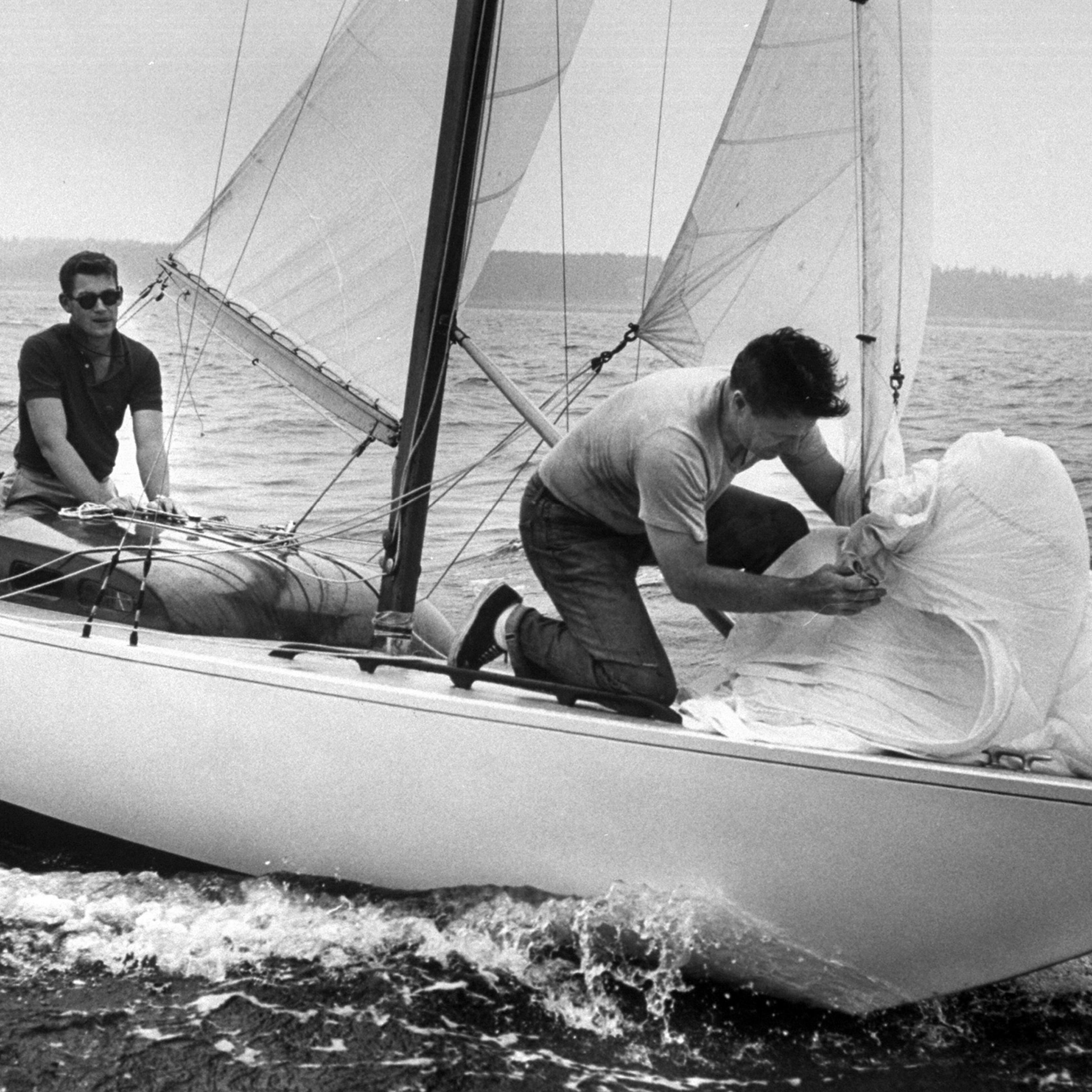 Nelson Rockefeller family on vacation in 1958