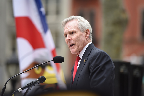 US secretary of the navy Ray Mabus. Veteran's Day in New