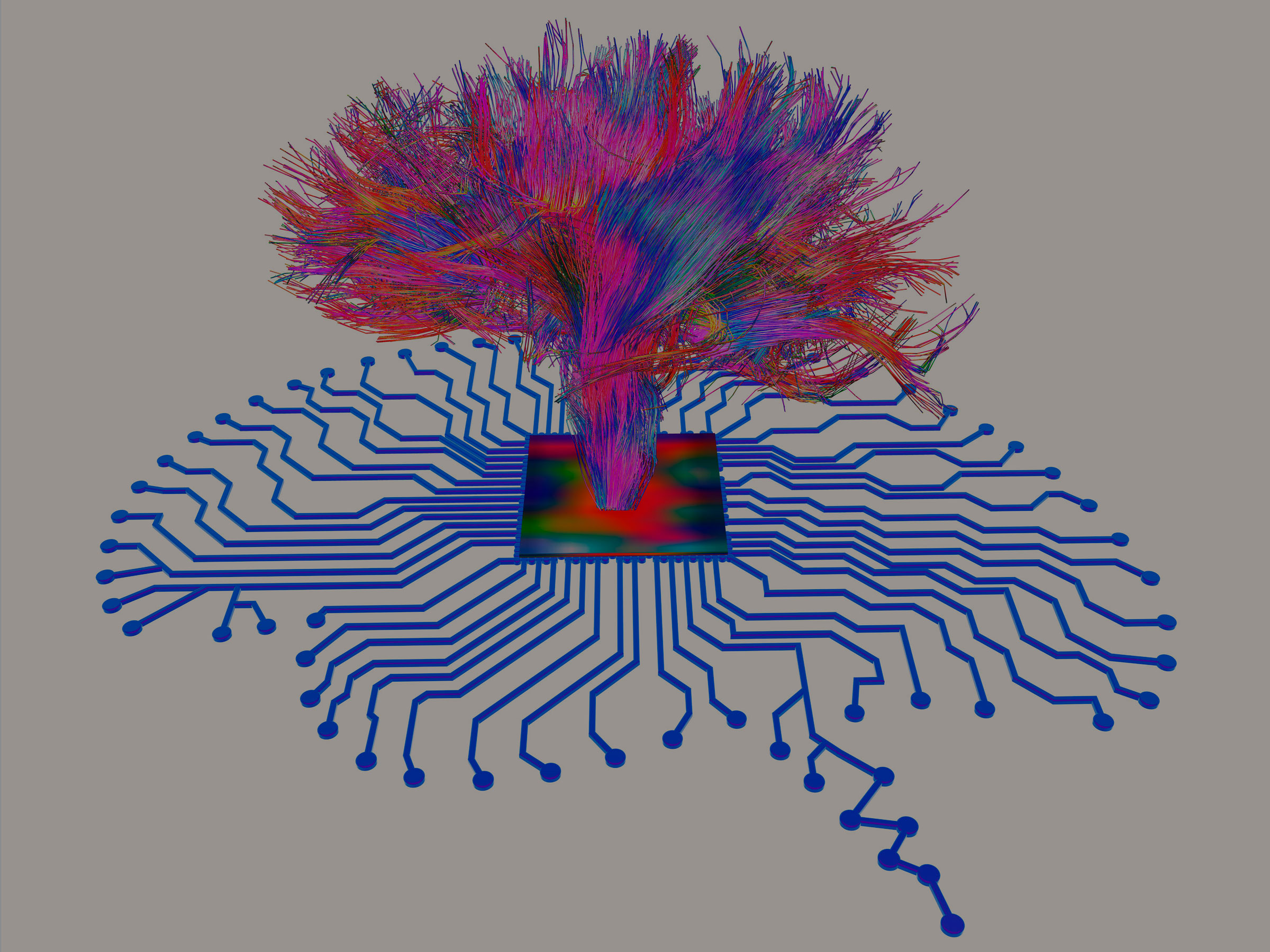 Conceptual computer artwork depicting artificial intelligence.