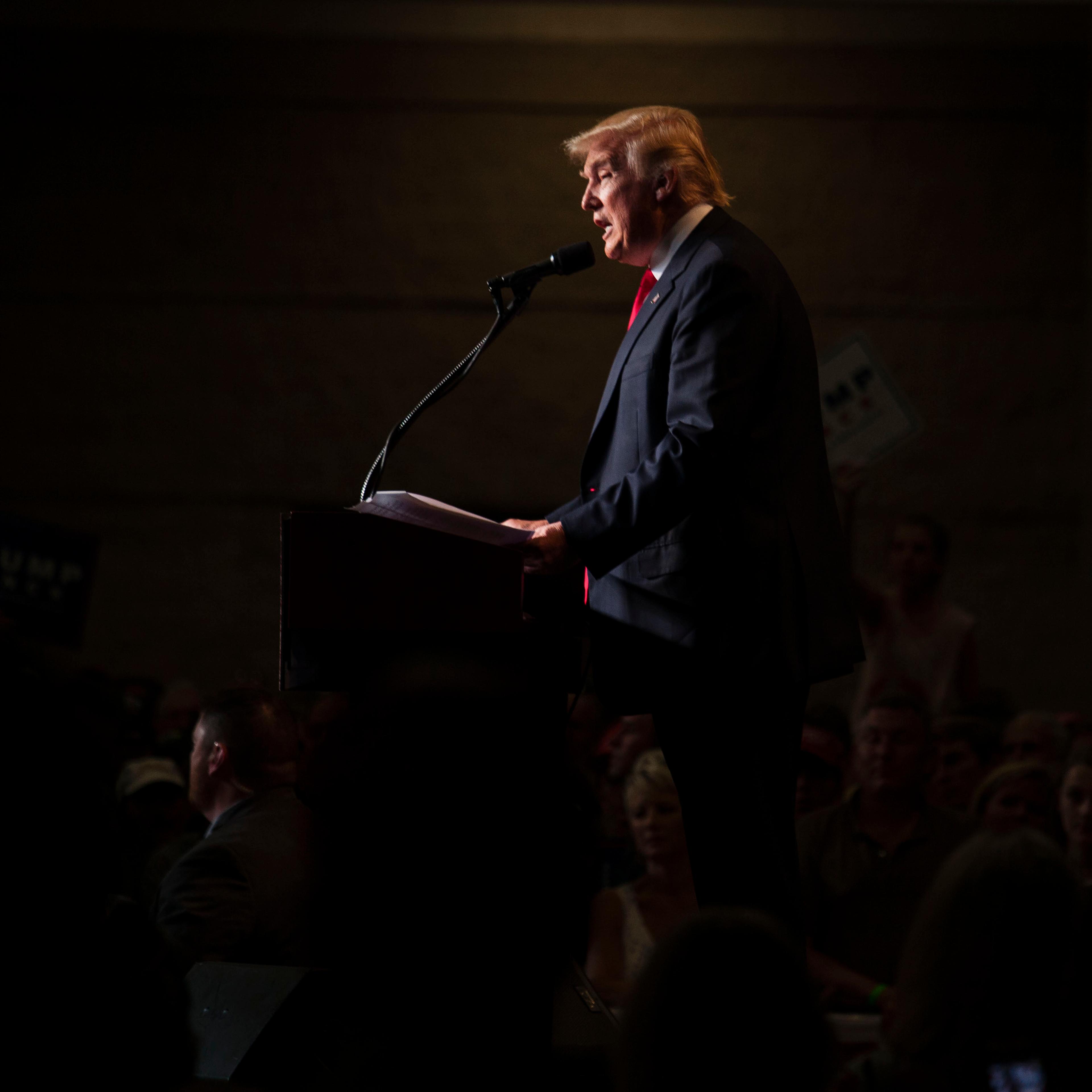Republican Presidential Candidate Donald Trump Holds Rally In Green Bay, Wisconsin