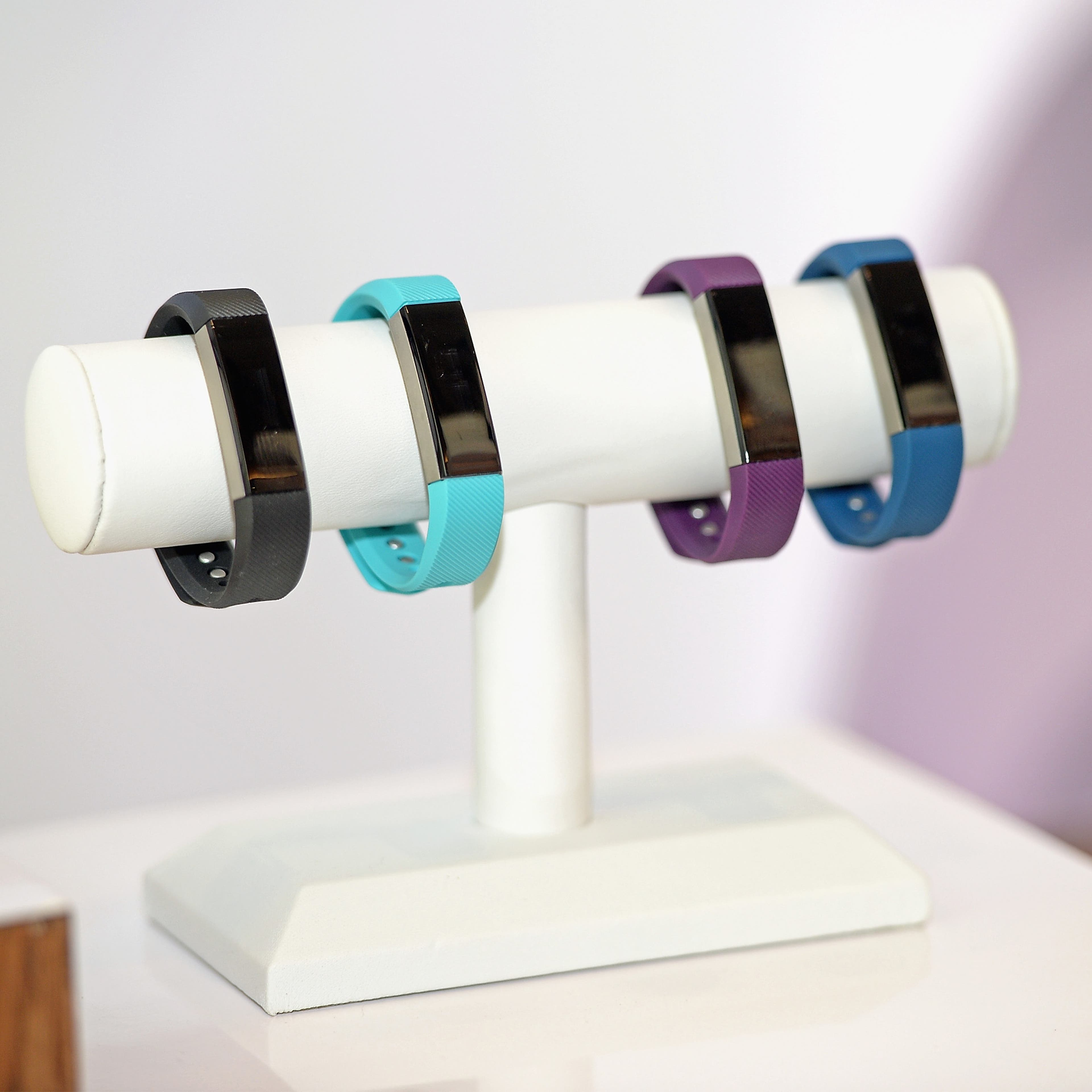 Fitbit Alta products on display in New York City on Feb. 2, 2016.