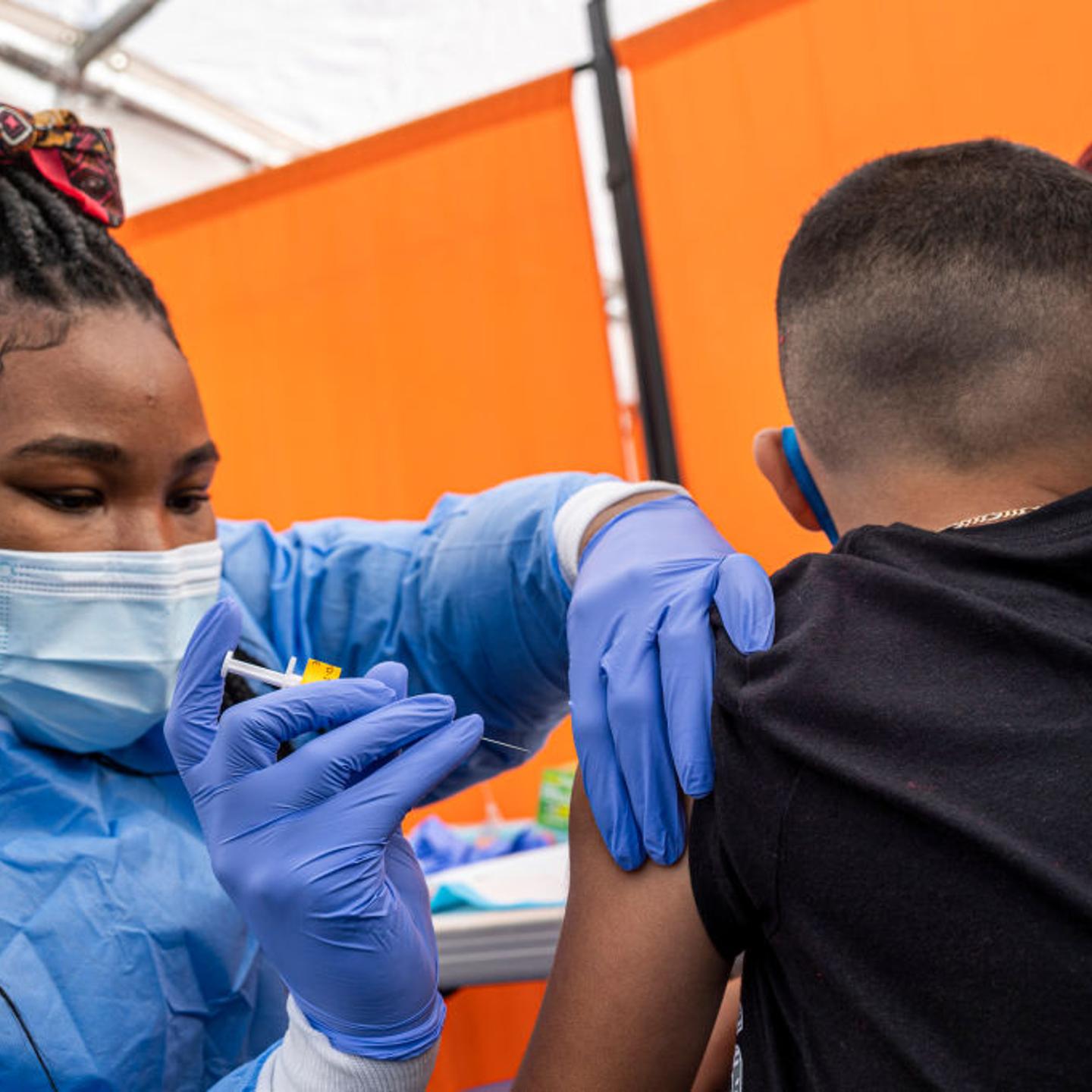 A Covid-19 Testing And Vaccination Site As California Governor Proposes $2.7 Billion Emergency Response Package
